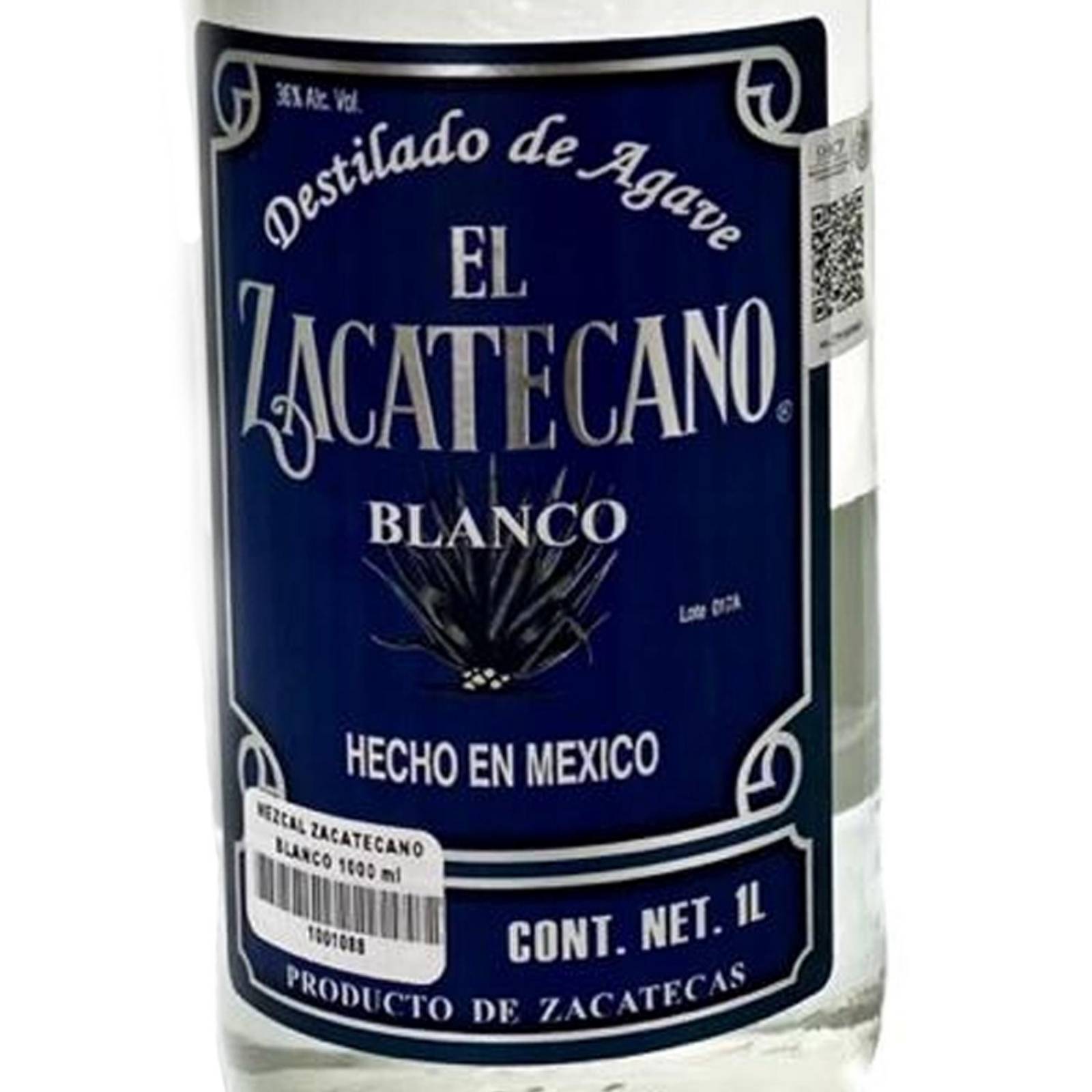 Mezcal El Zacatecano Blanco 1 L 