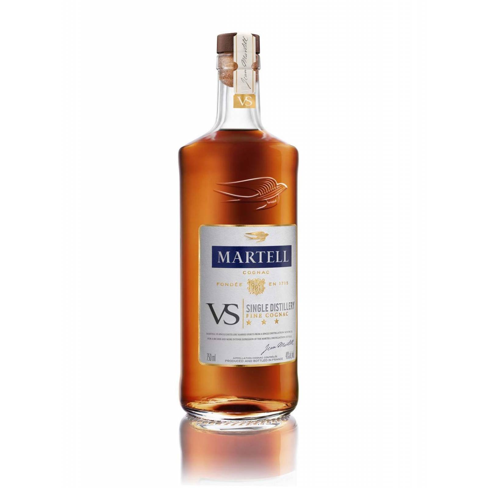 Pack de 2 Cognac Martell VS Single D 700 ml 