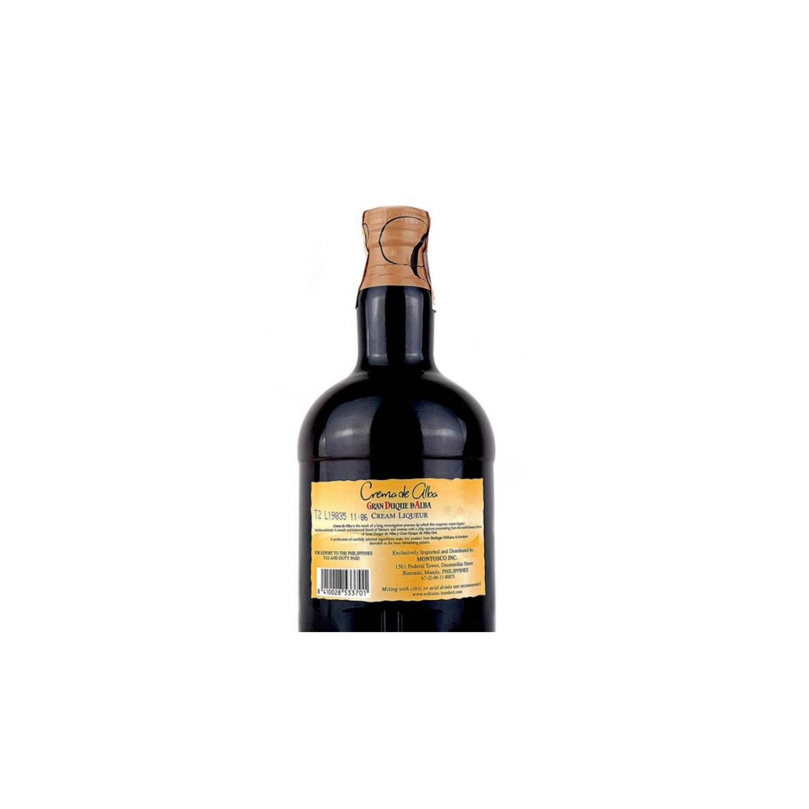 Crema De Brandy Gran Duque De Alba 700 ml