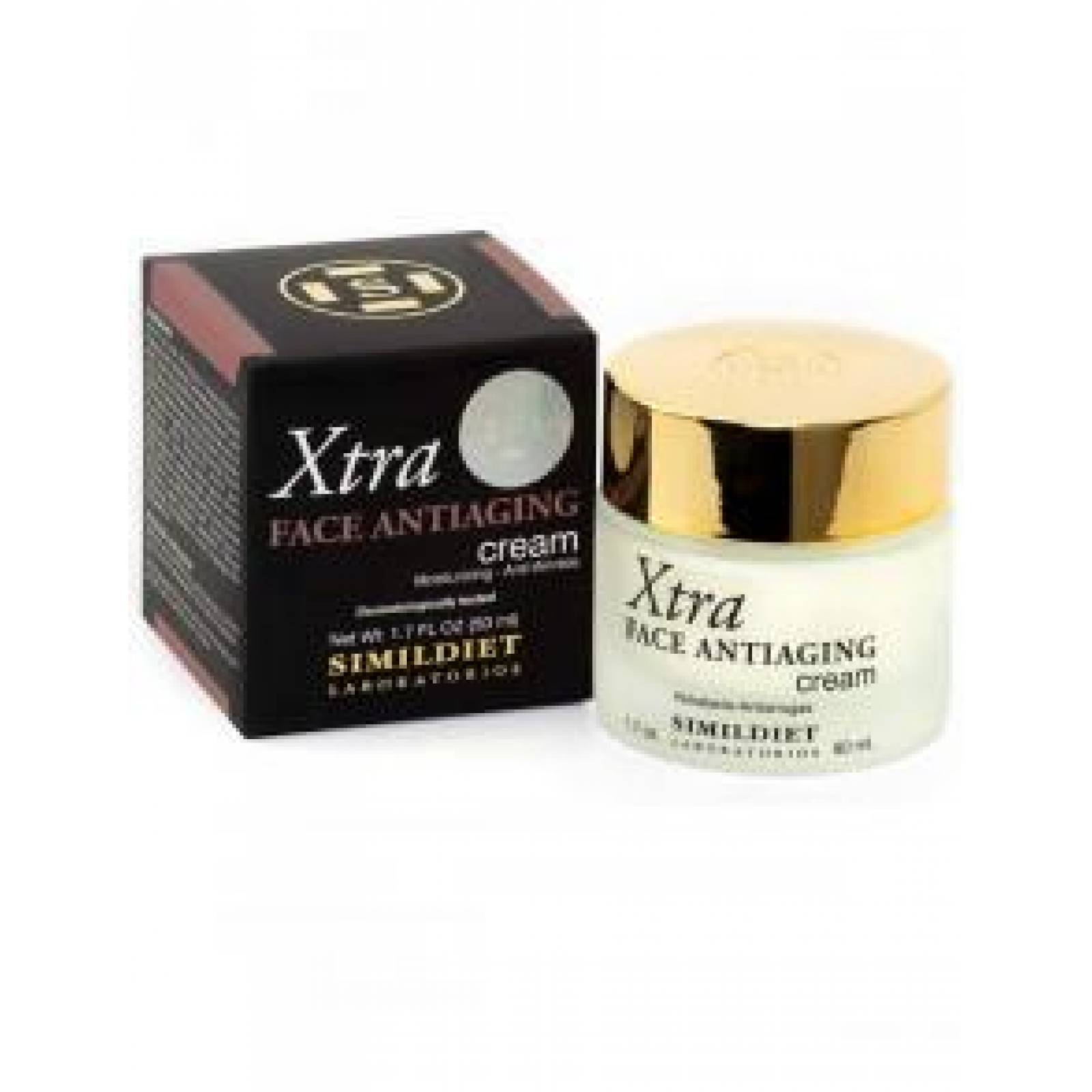 Crema antienvejecimiento Simildiet Laboratorios Xtra Face Antiaging 1.7oz (50ml)