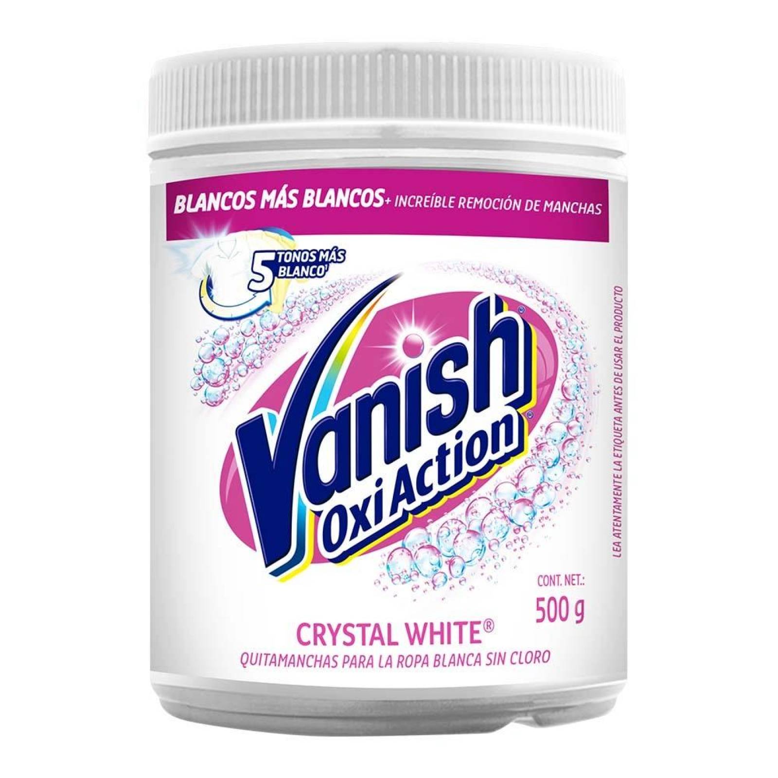 Quitamanchas en Polvo Vanish Oxi Action Crystal White 500 g 