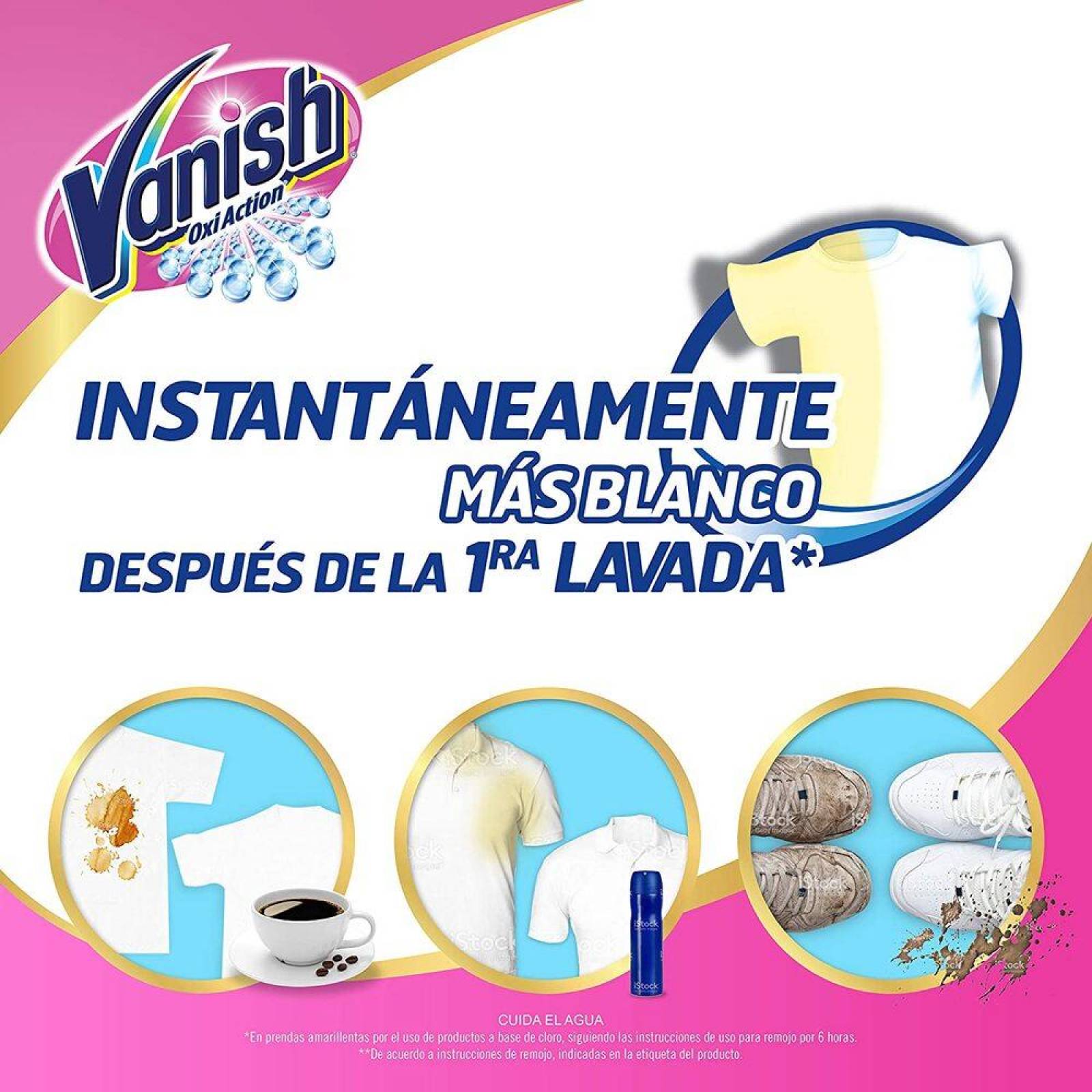 Quitamanchas en Gel Vanish Crystal White Repuesto 600 ml 