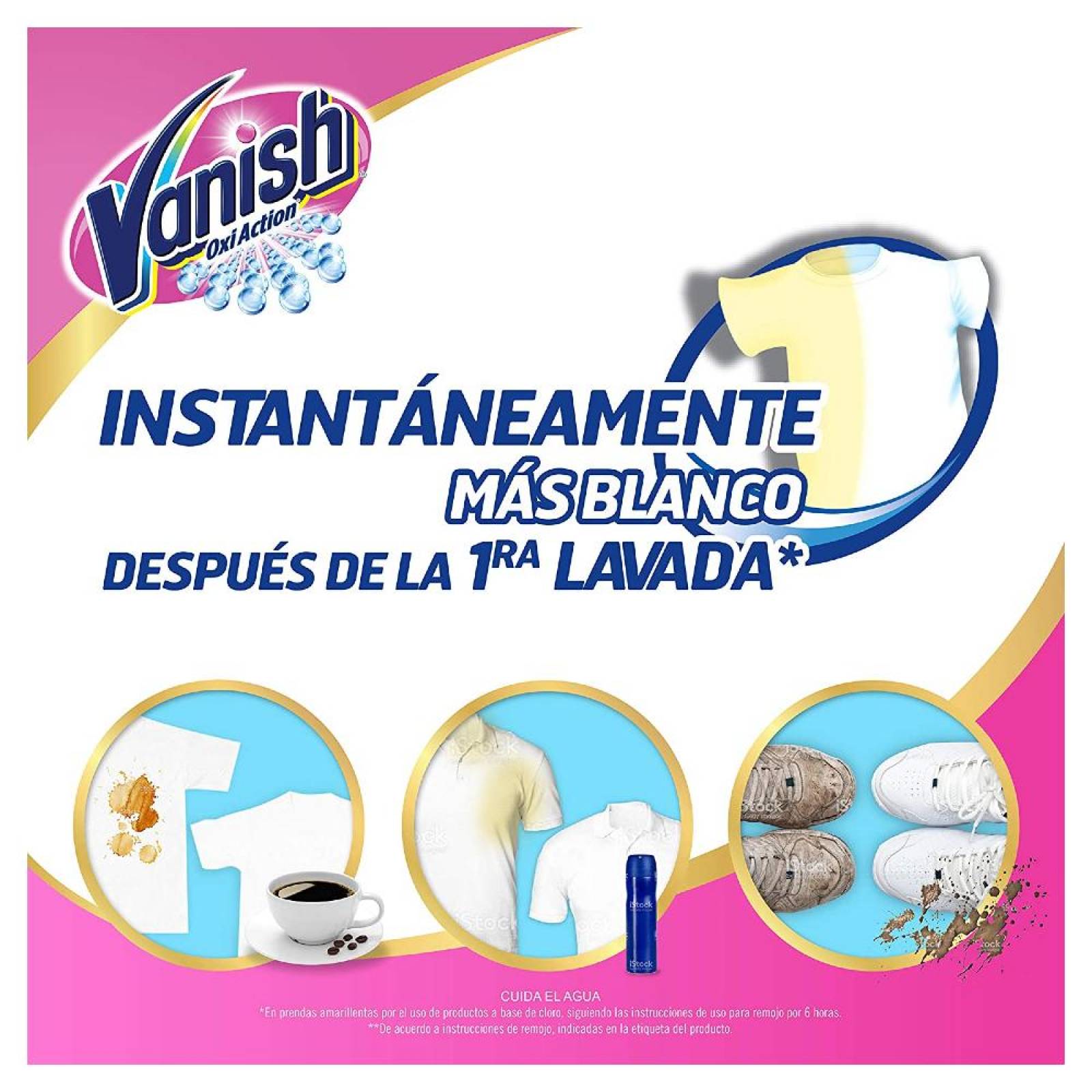 Quitamanchas en Gel Vanish Crystal White 435 ml 