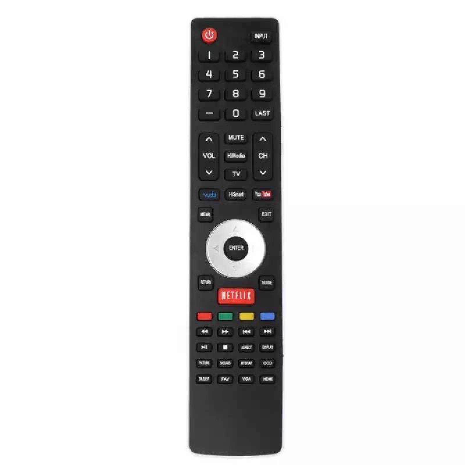 Control para cualquier Hisense Smart Tv Botón Netflix 