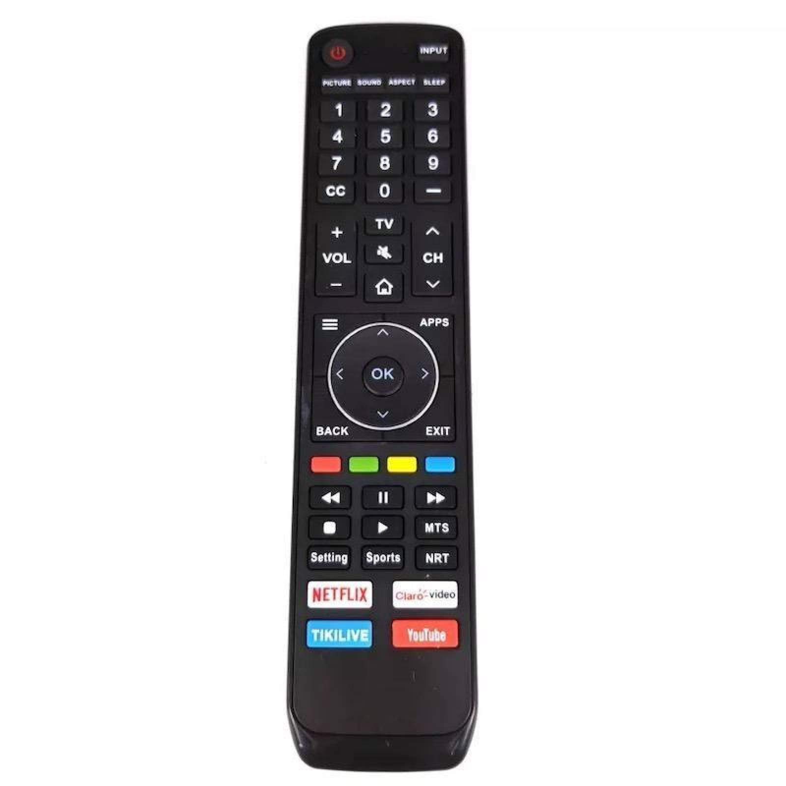 Control Remoto para pantalla Hisense Smart Tv 4k En3v39h 