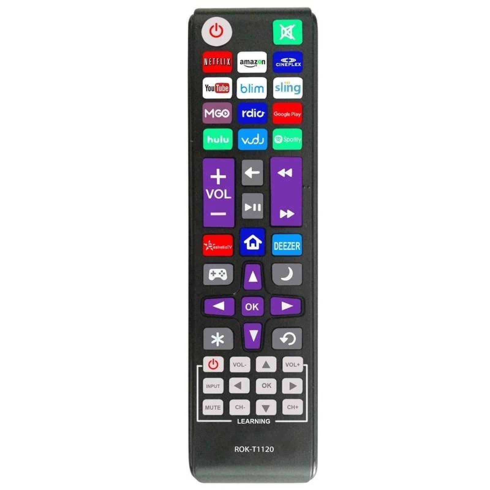 Control Remoto Universal Compatible con pantallas Roku Tv 