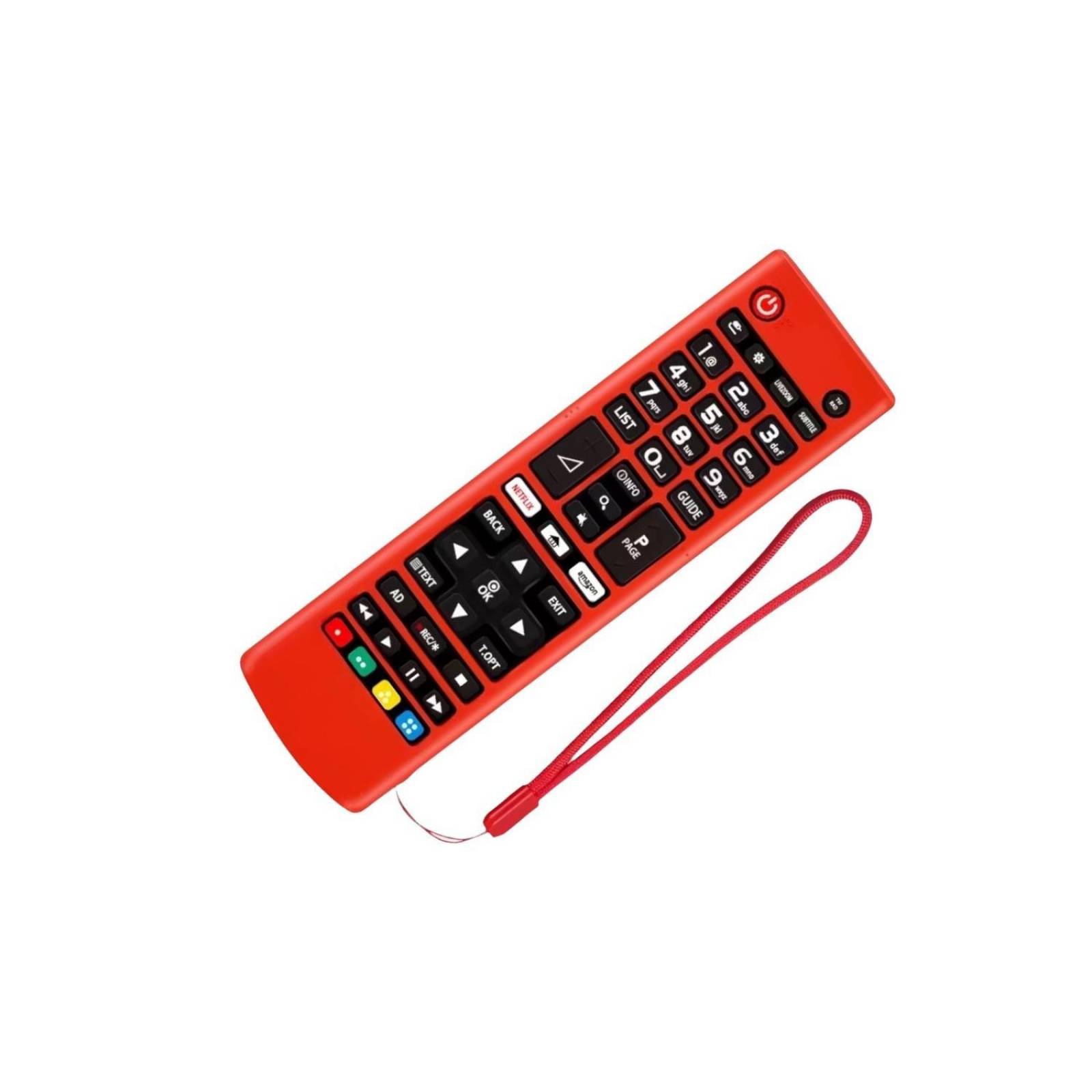 Funda De Silicon Para Control Lg Smart Tv Rojo Universal Case Lg Smart Tv