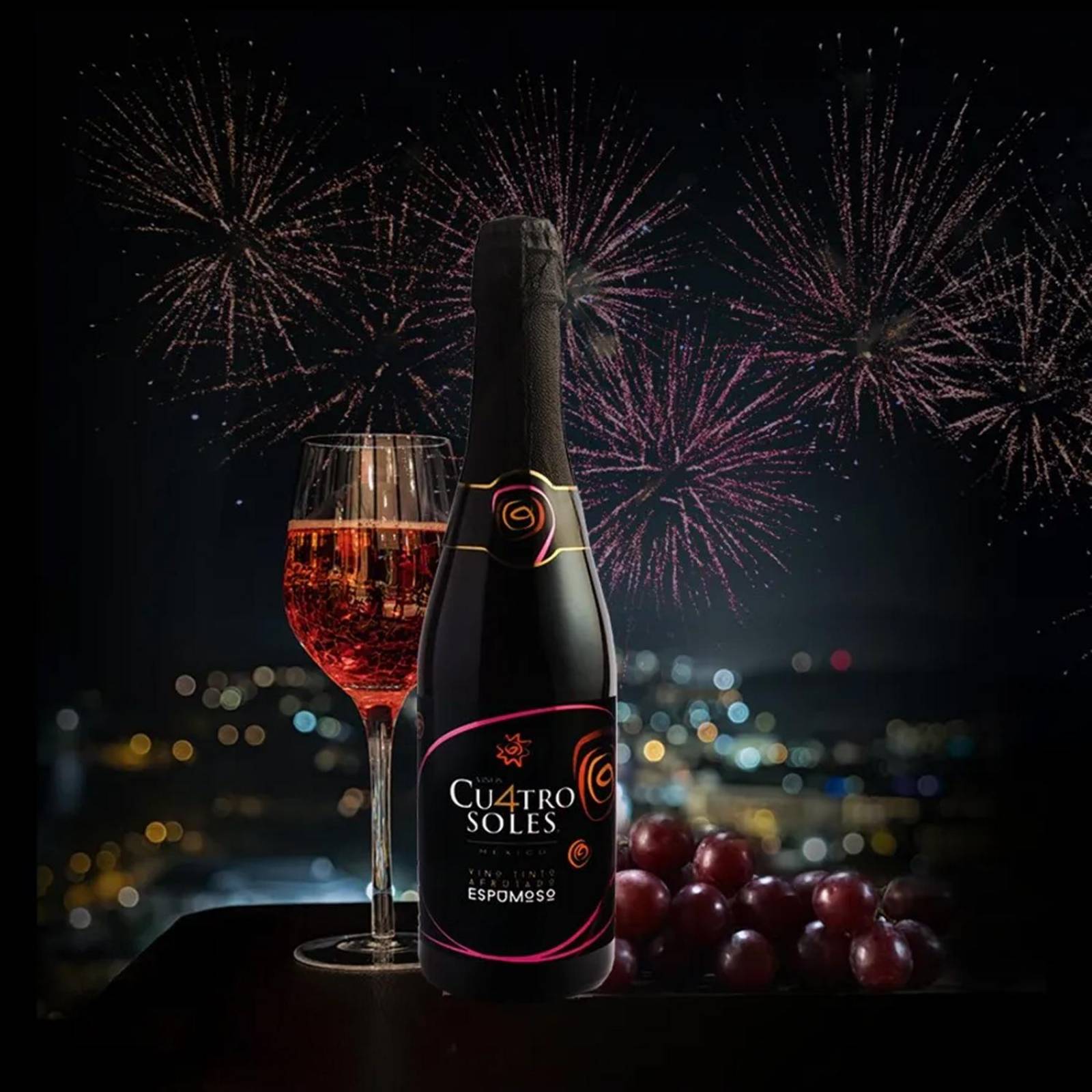 Pack de 2 Vino Espumoso Cuatro Soles Afrutado 750 ml 