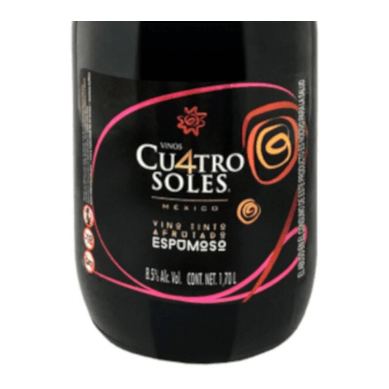 Vino Espumoso Cuatro Soles Afrutado Gasific. 1.7 L 