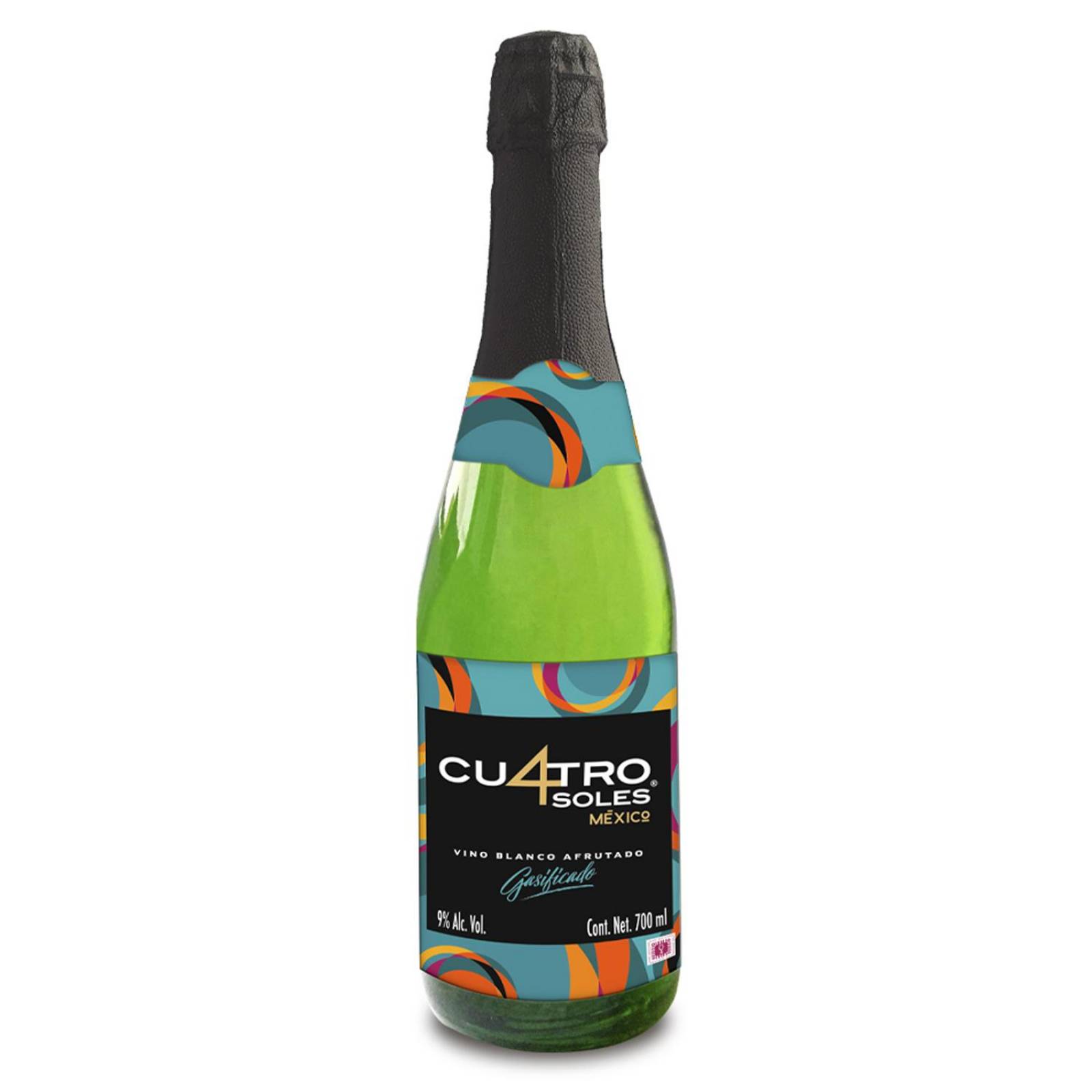 Caja de 12 Vino Espumoso Cuatro Soles Blanco Afrutado 700 ml 