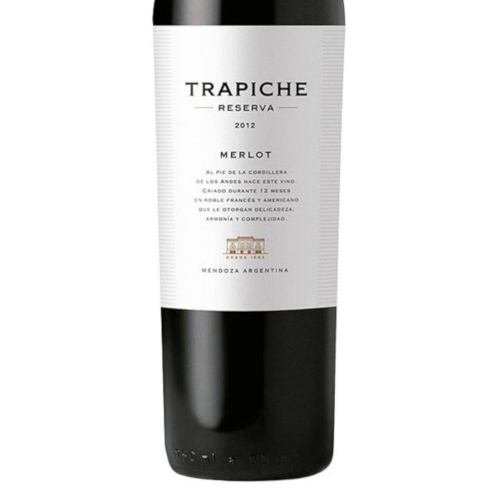 Vino Tinto Trapiche Reserva Merlot 750 ml 