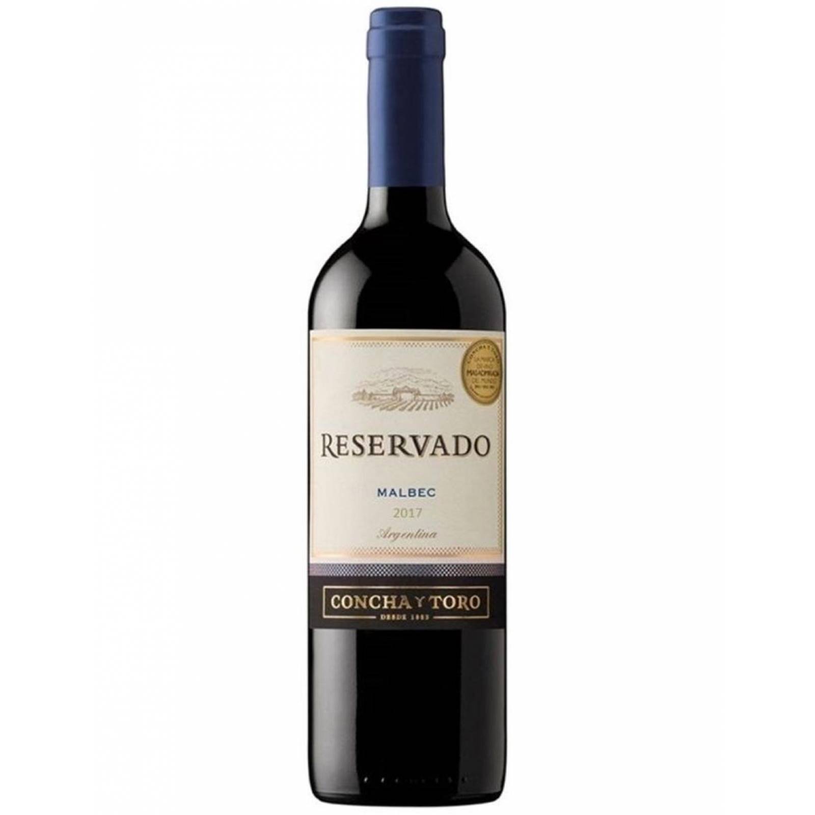 Caja de 12 Vino Tinto Concha Y Toro Reservado Malbec 750 ml 