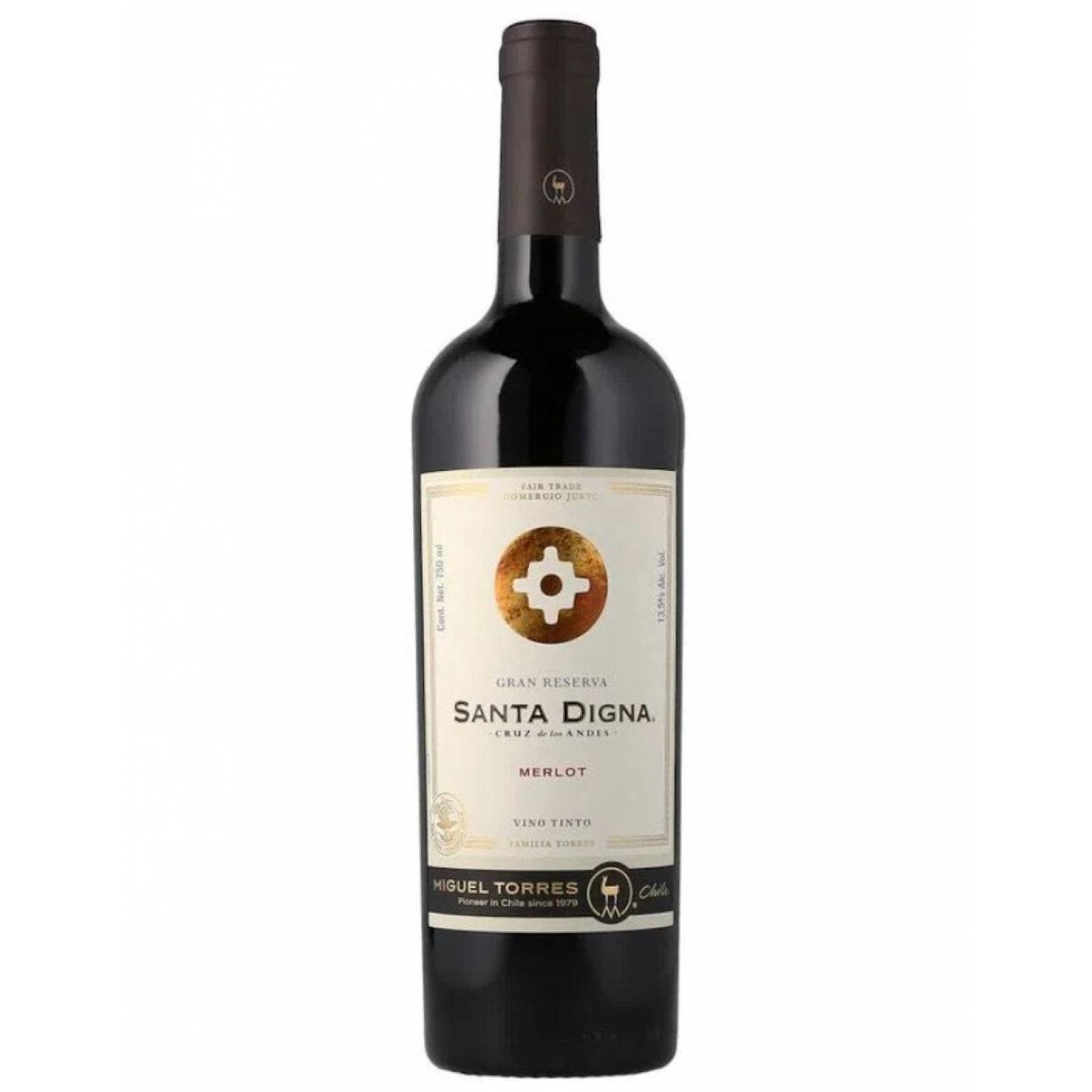 Vino Tinto Santa Digna Gran Reserva Merlot 750 ml 