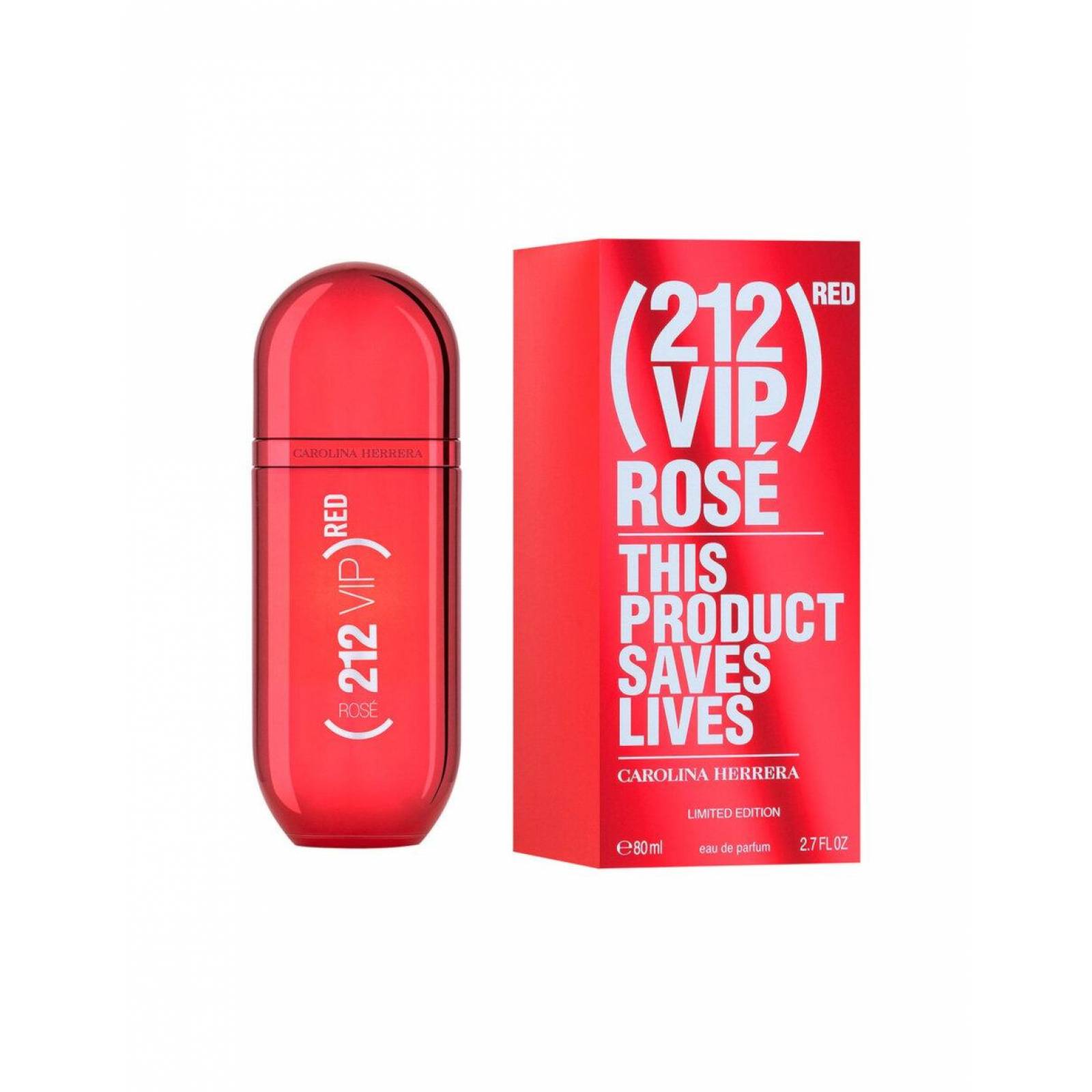 Perfume 212 Vip Rosé Red De Carolina Herrera EDP Dama 80ml 