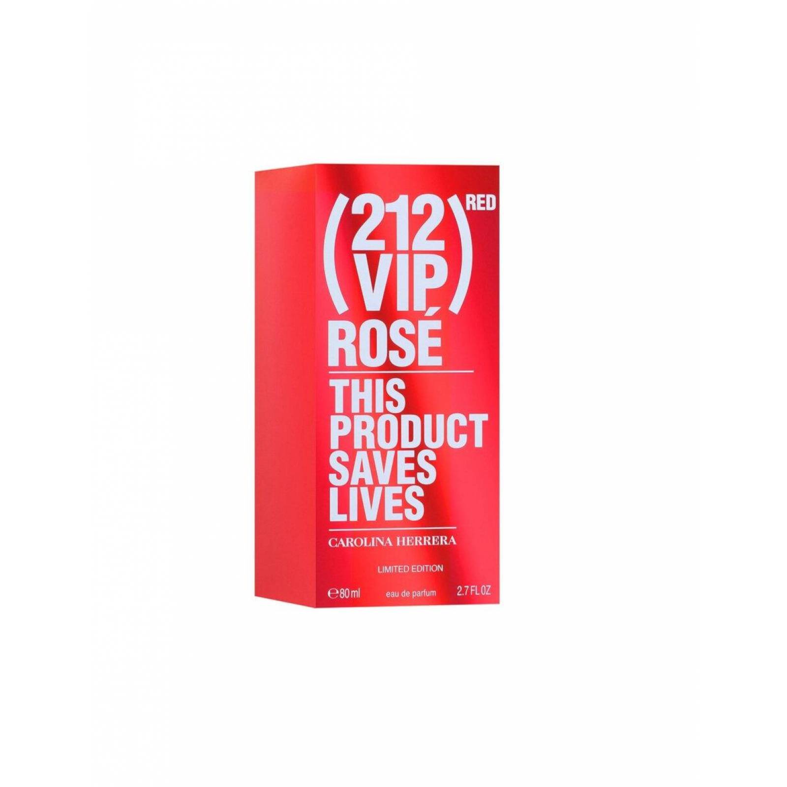 Perfume 212 Vip Rosé Red De Carolina Herrera EDP Dama 80ml 