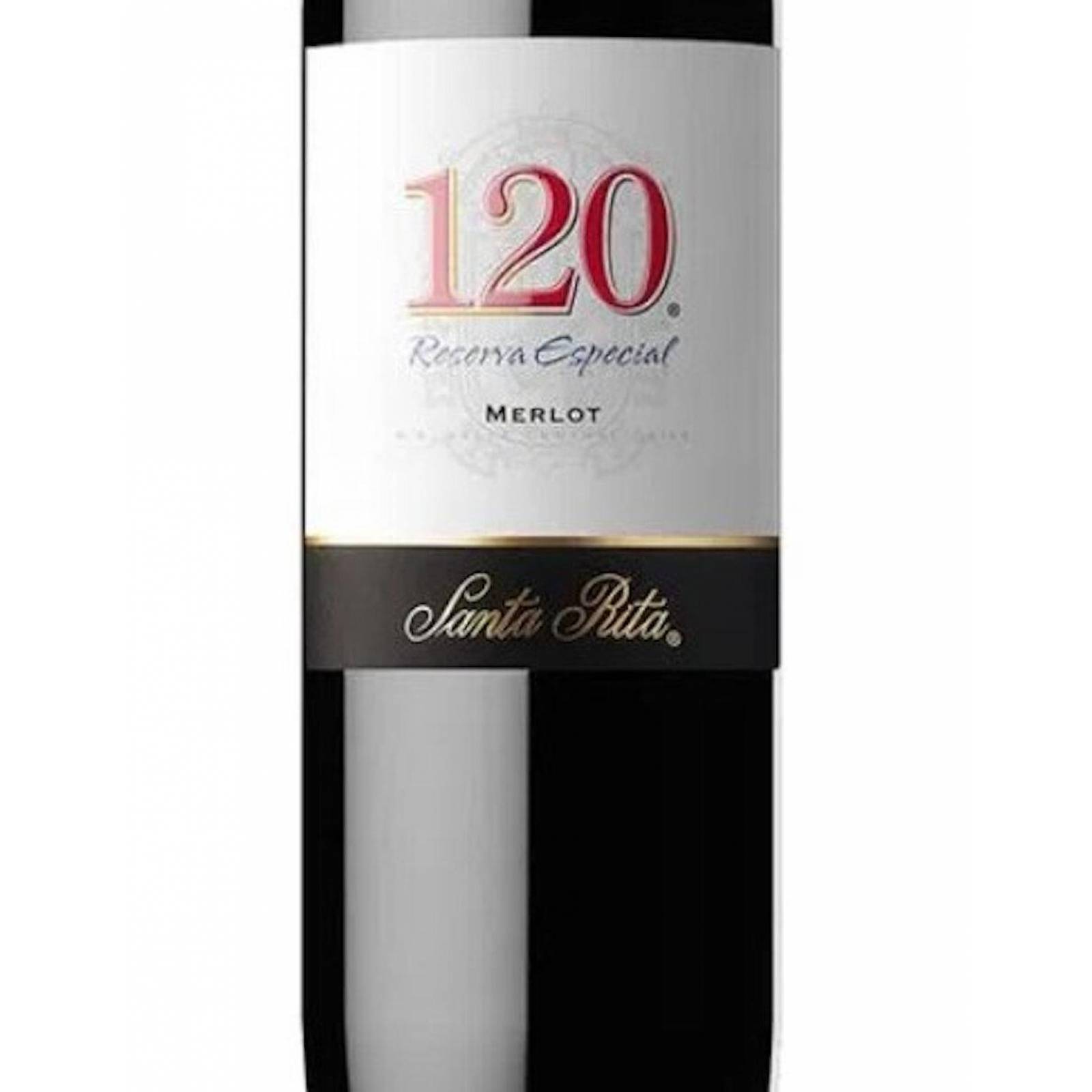 Caja de 6 Vino Tinto Santa Rita Viña 120 Reserva Especial Merlot 750 ml 