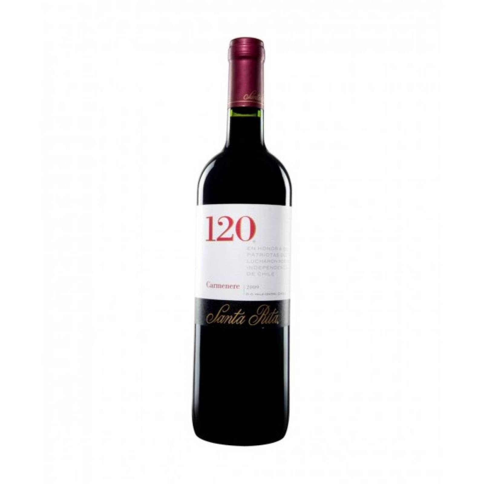 Caja de 6 Vino Tinto Santa Rita Viña 120 Carmenere 750 ml