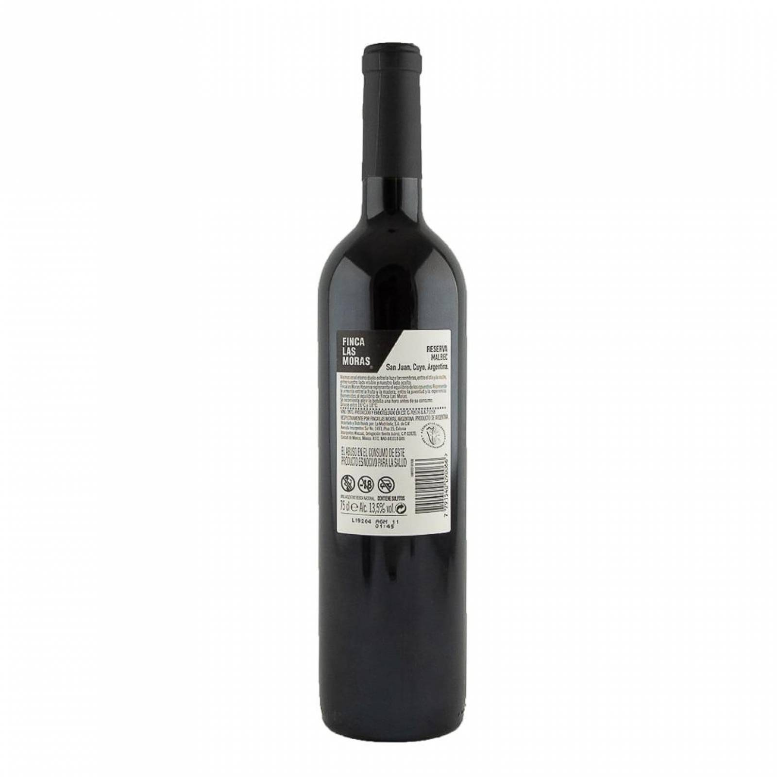 Vino Tinto Finca Las Moras Reserva Malbec 750 ml