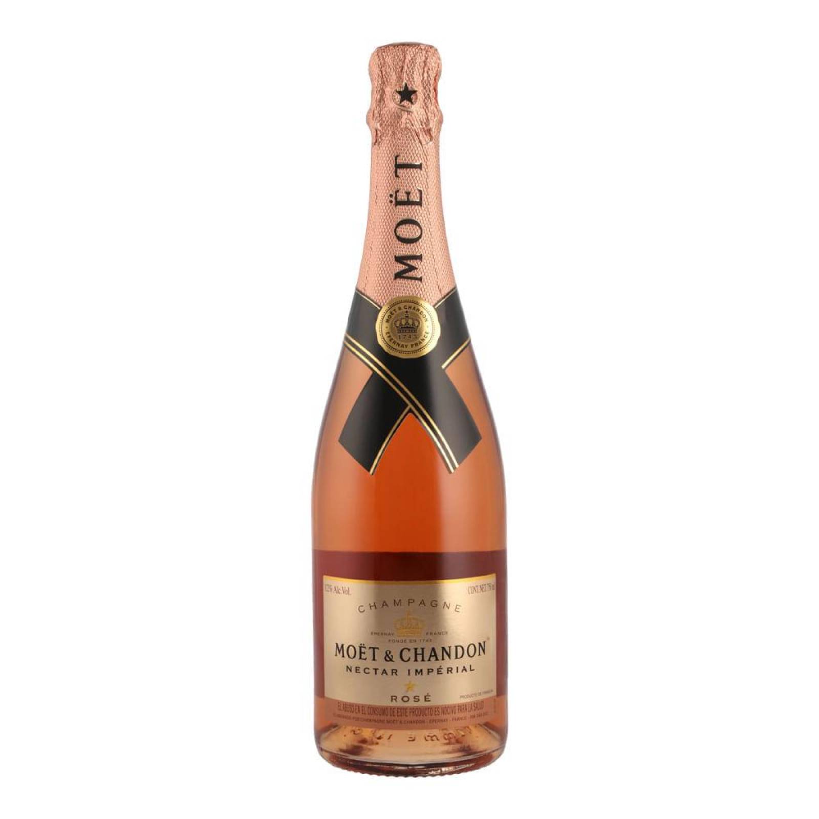 Pack de 4 Champagne Moet Chandon Nectar Imperial Rose 750 ml 