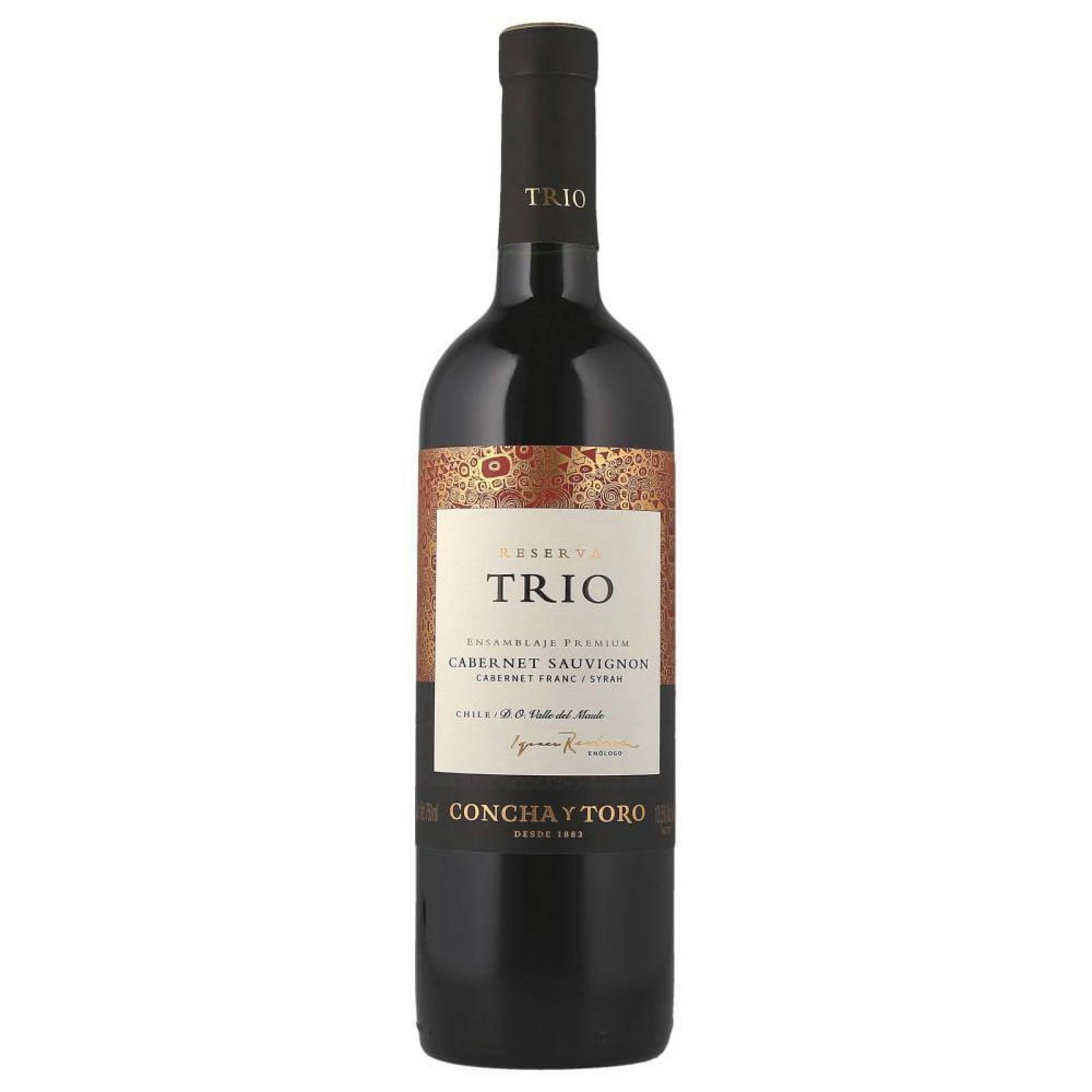 Vino Tinto Trio Merlot Carmenere Syrah 750 ml 