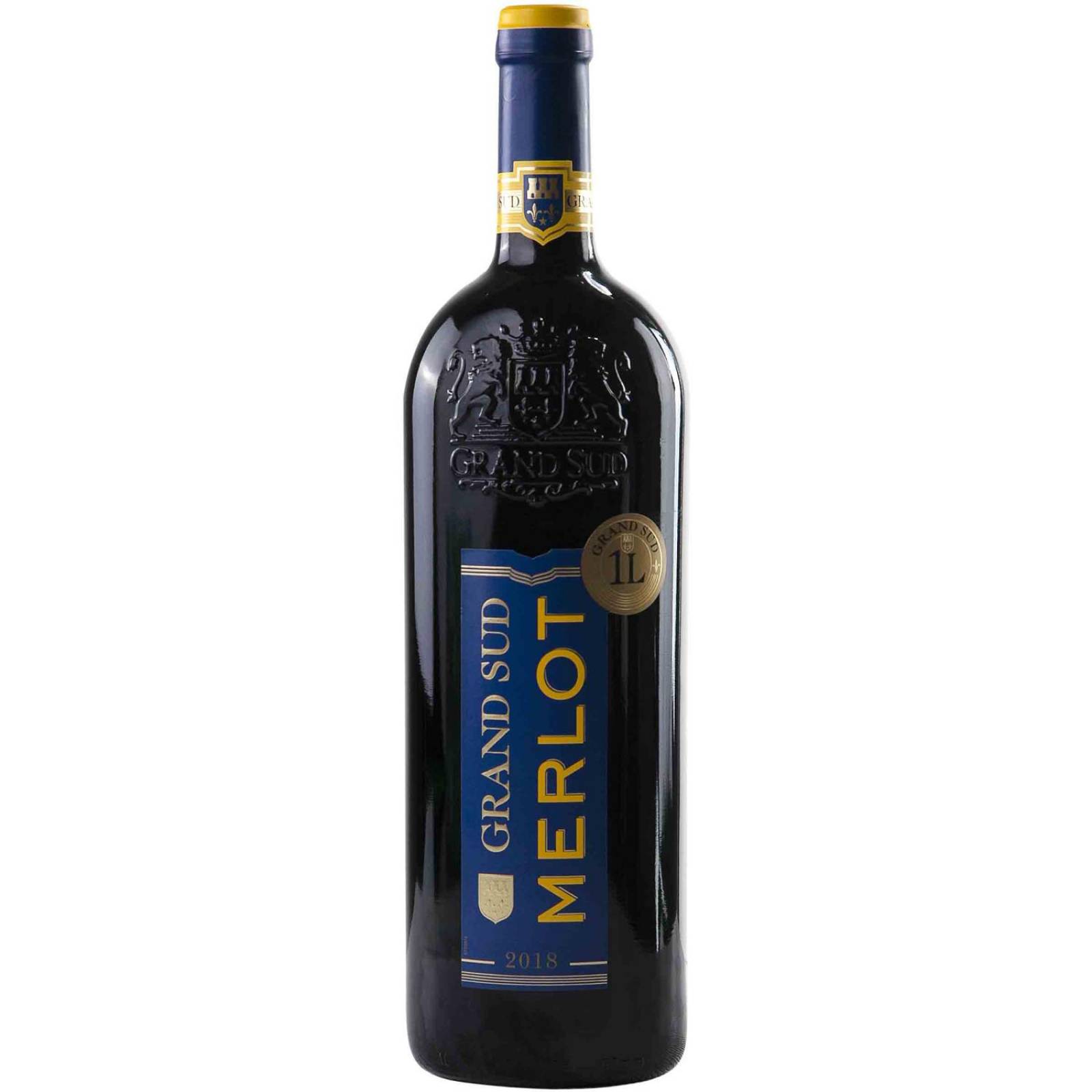 Vino Tinto Grand Sud Merlot 1 L 
