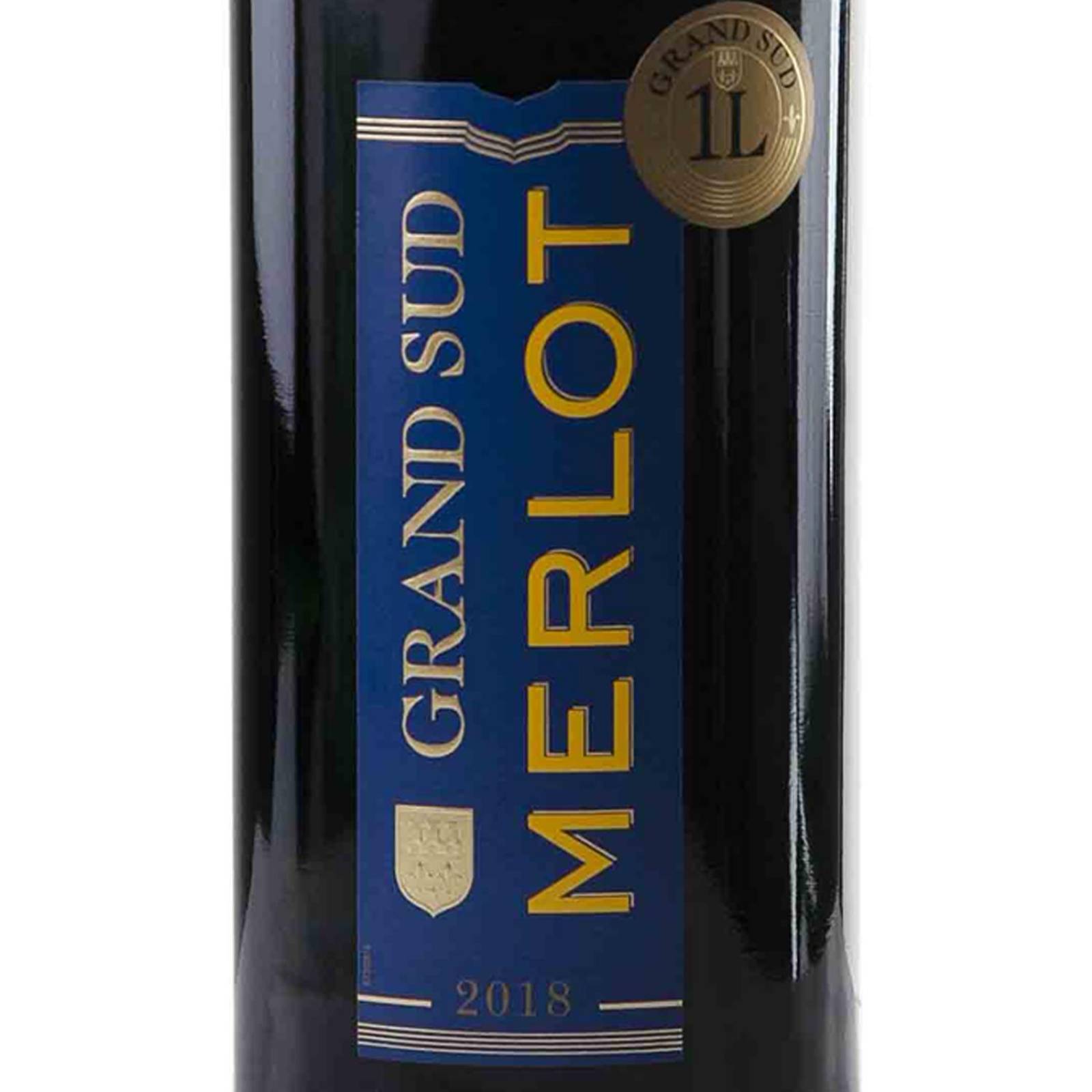 Vino Tinto Grand Sud Merlot 1 L 
