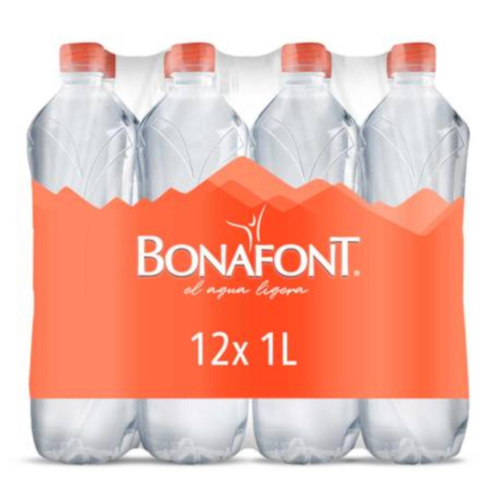 Pack de 12 Agua Bonafont Natural 1 L