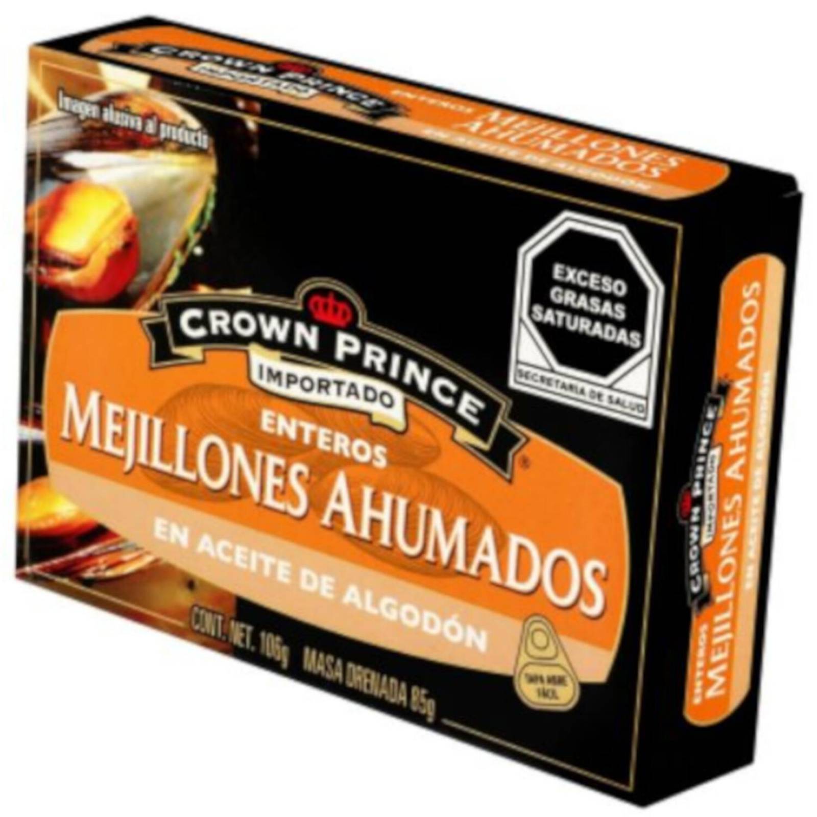 Pack de 12 Mejillones Crown Prince Ahumados 106 gr 