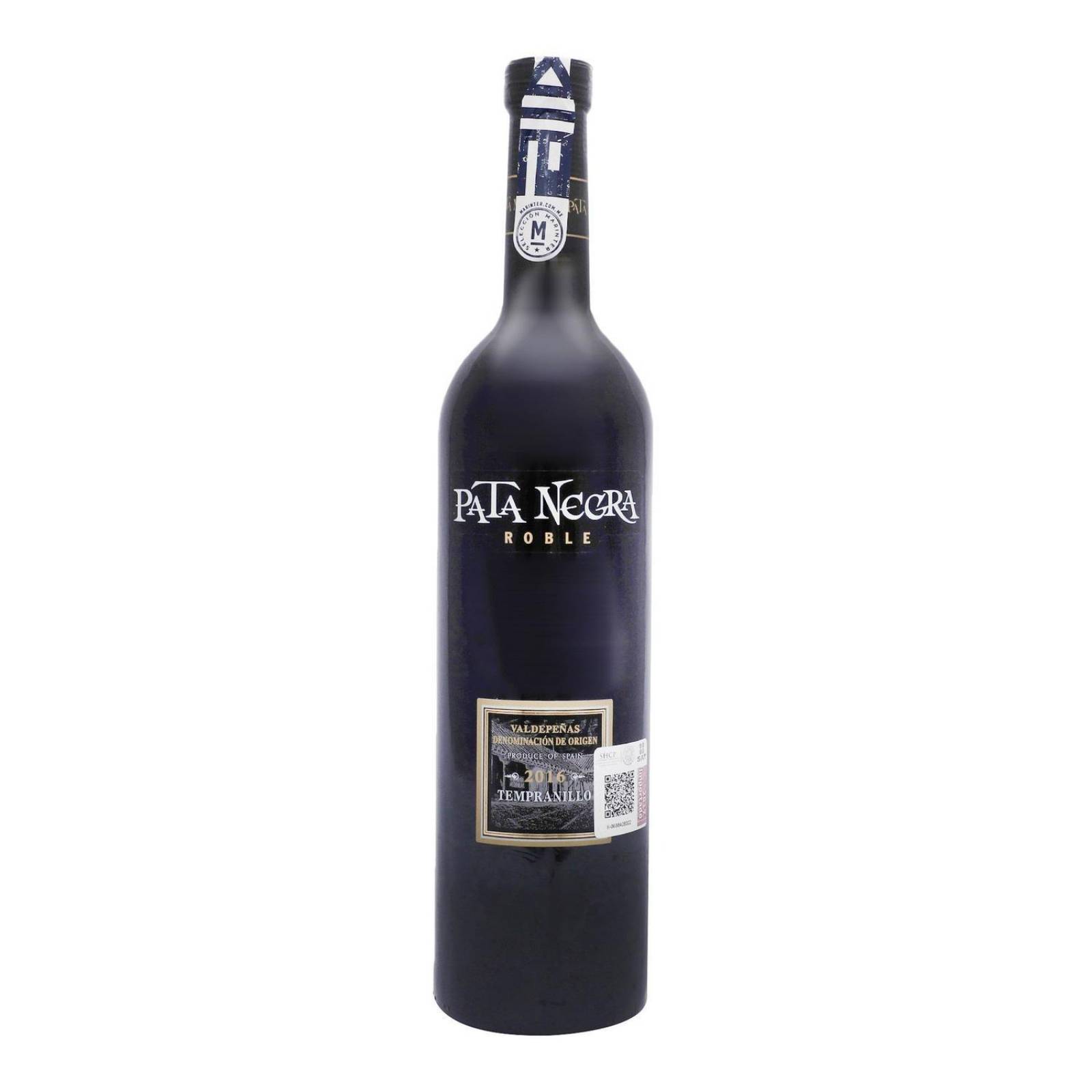 Vino Tinto Pata Negra Valdepeñas Roble Tempranillo 750 ml 