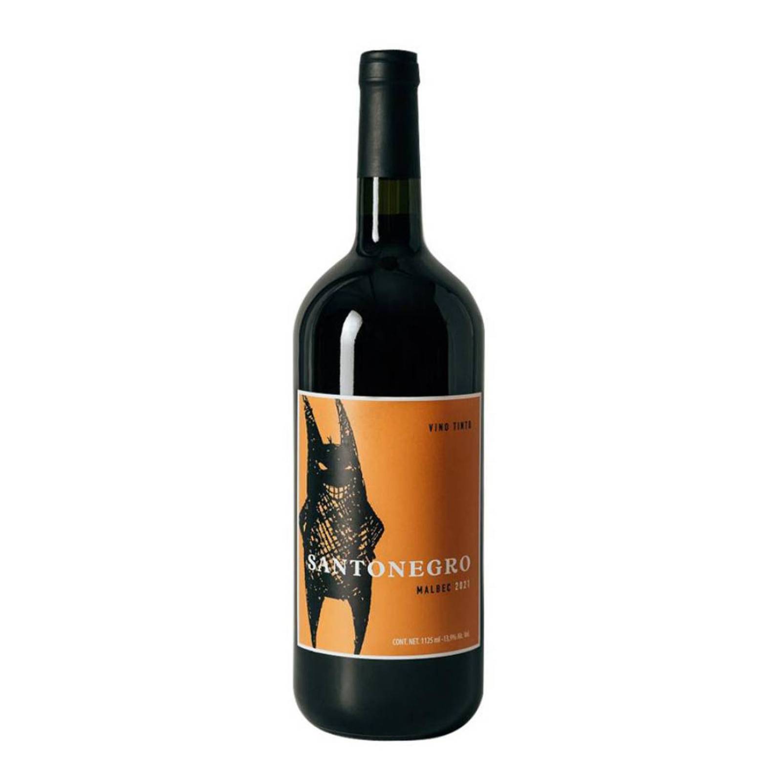 Vino Tinto Santo Negro Malbec 1.125 L 