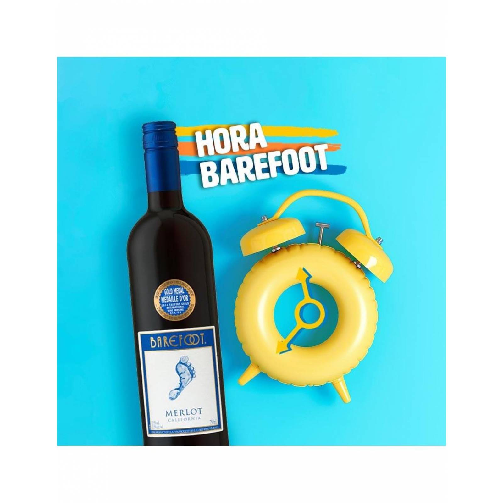 Vino Tinto Barefoot Merlot 750 ml 