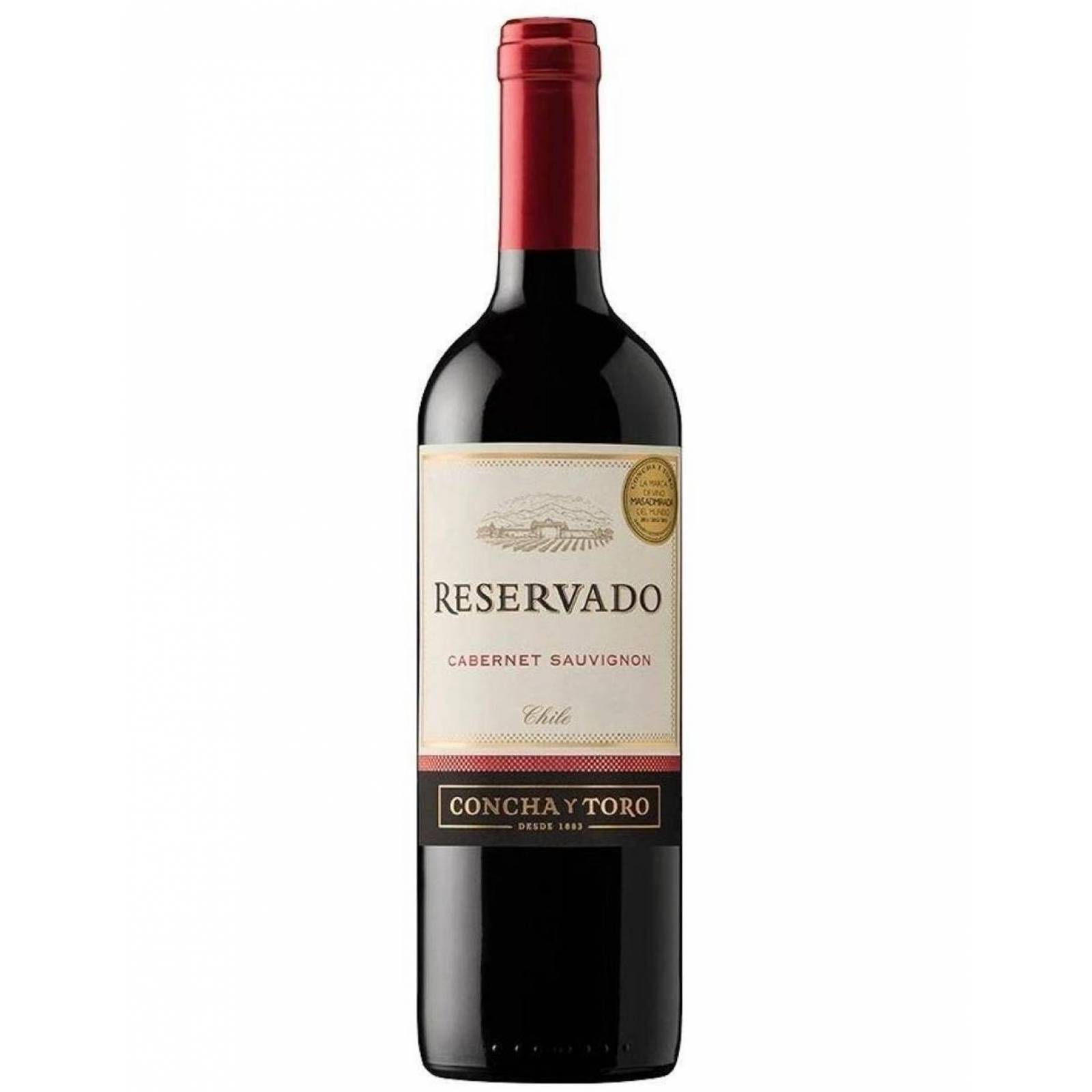 Pack de 2 Vino Tinto Concha Y Toro Reservado Cabernet Sauvignon 750 ml 