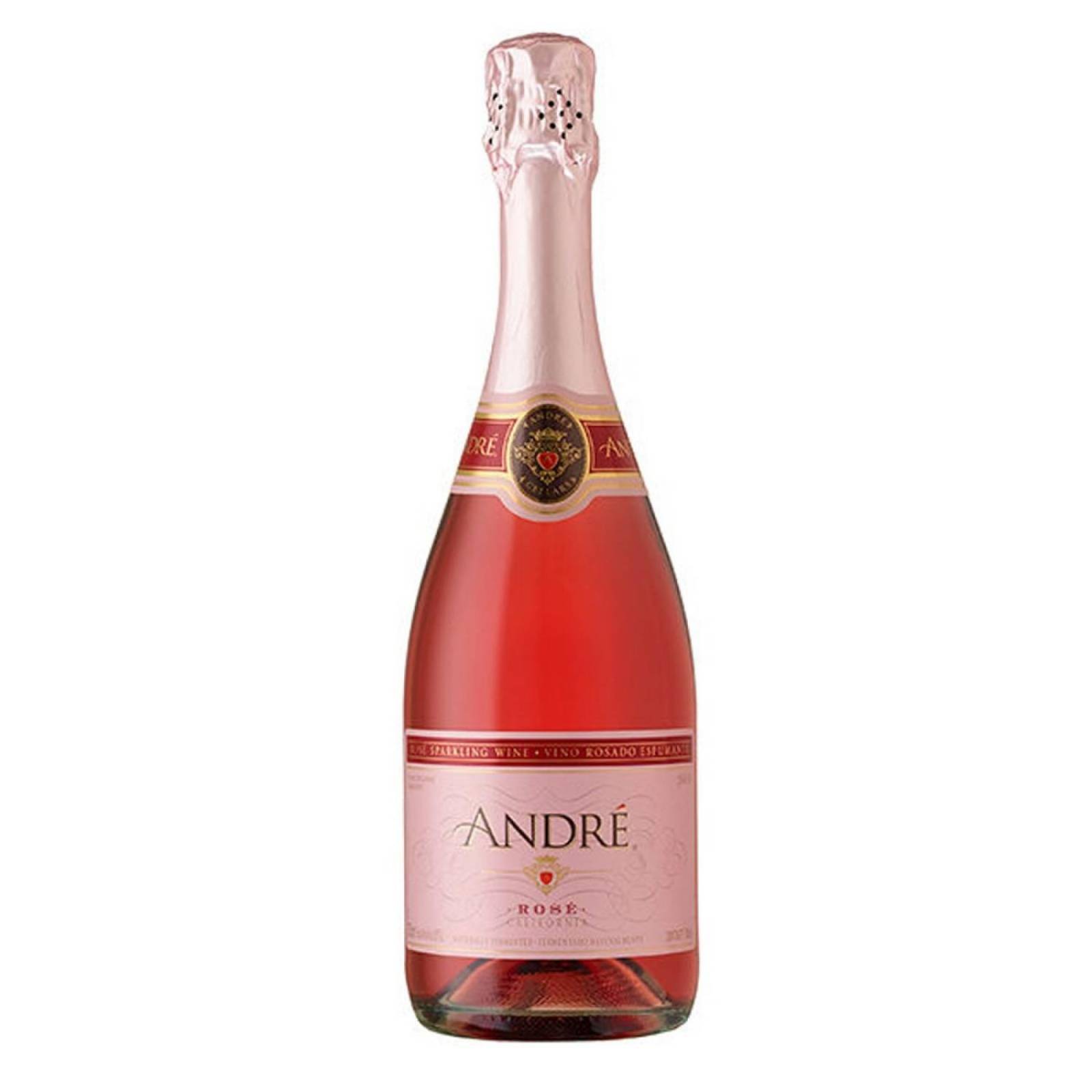 Pack de 6 Vino Espumoso Andre Sparkling Rose 750 ml 