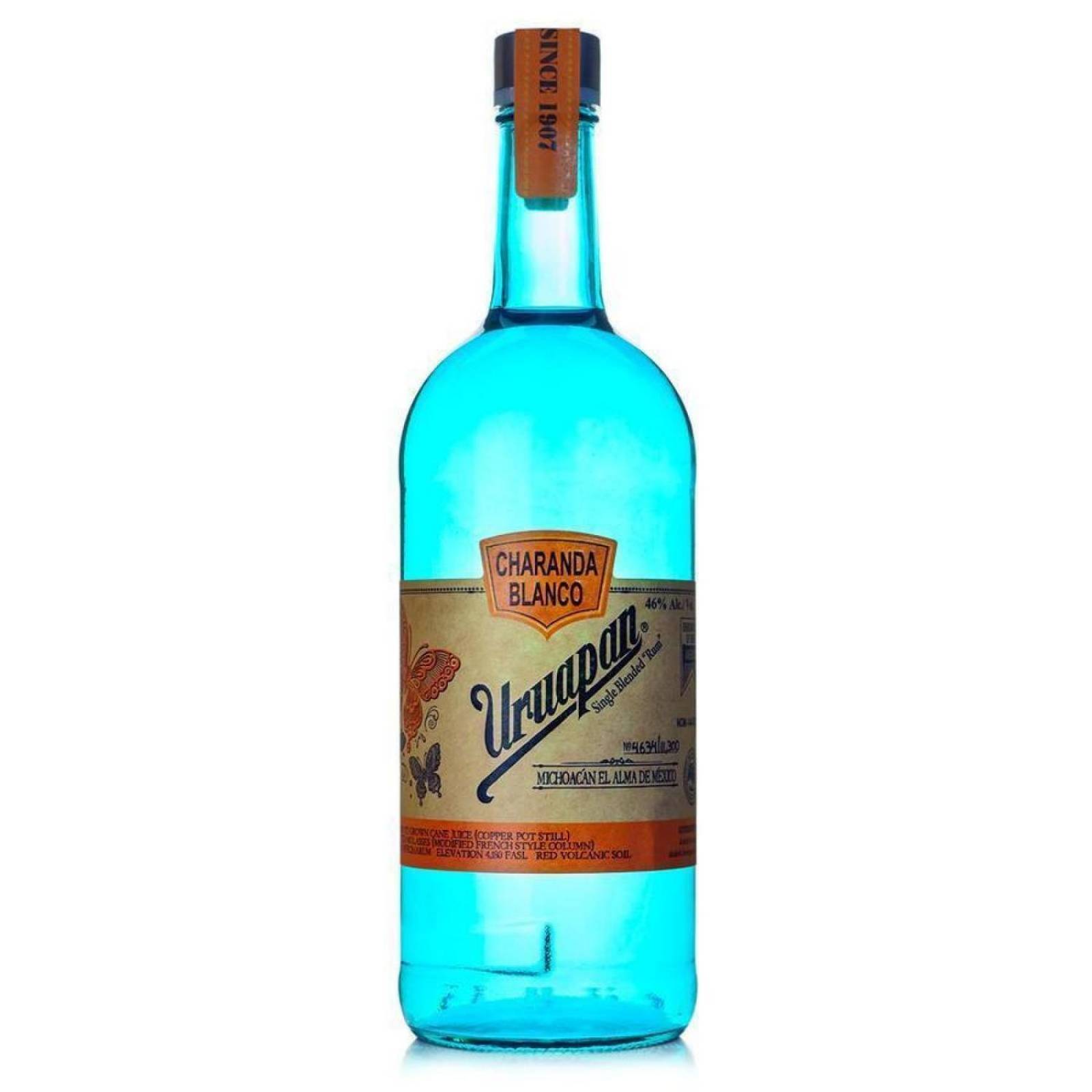 Pack de 6 Charanda Uruapan Blanco 940 ml 