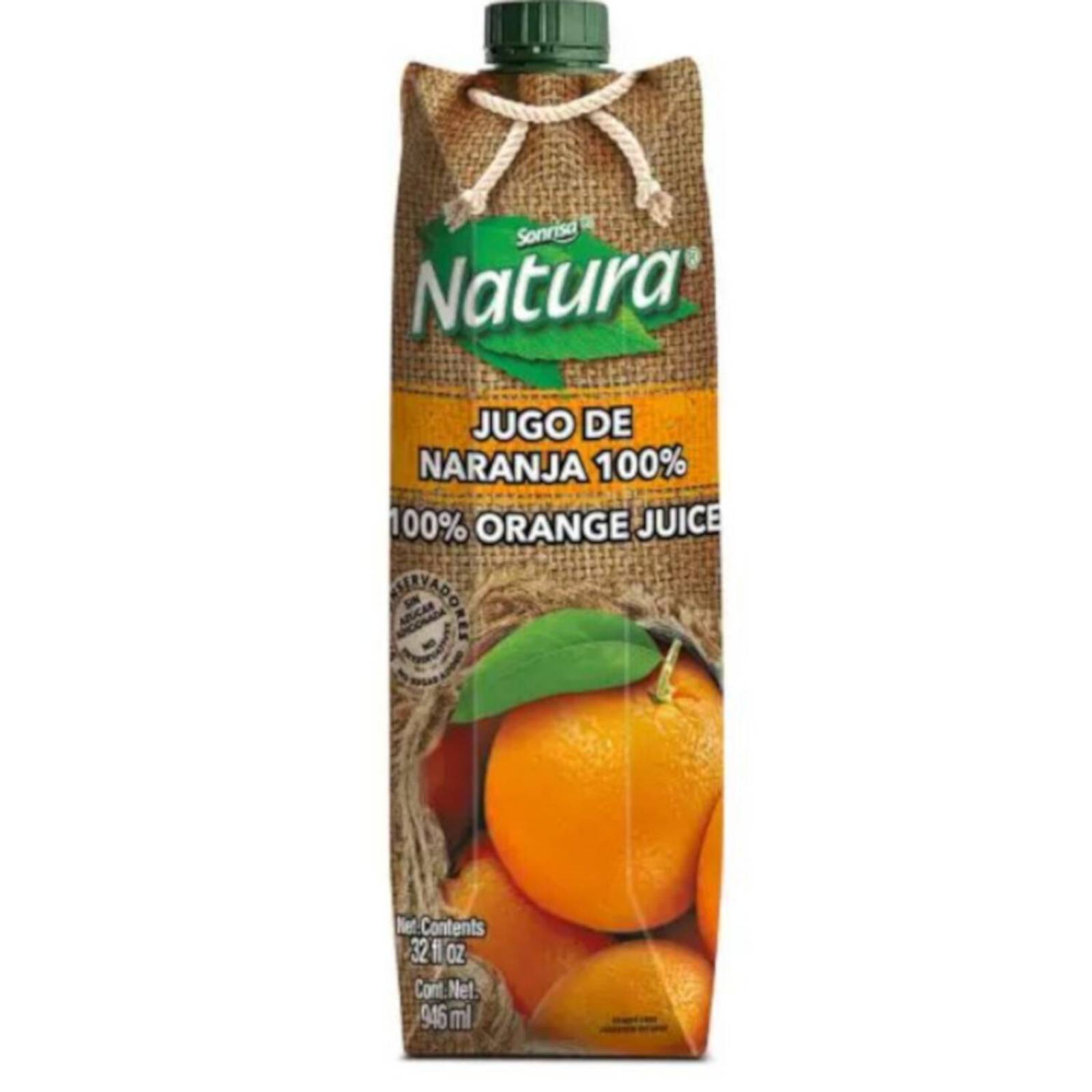 Pack de 12 Jugo Sonrisa Natura Naranja 946 ml