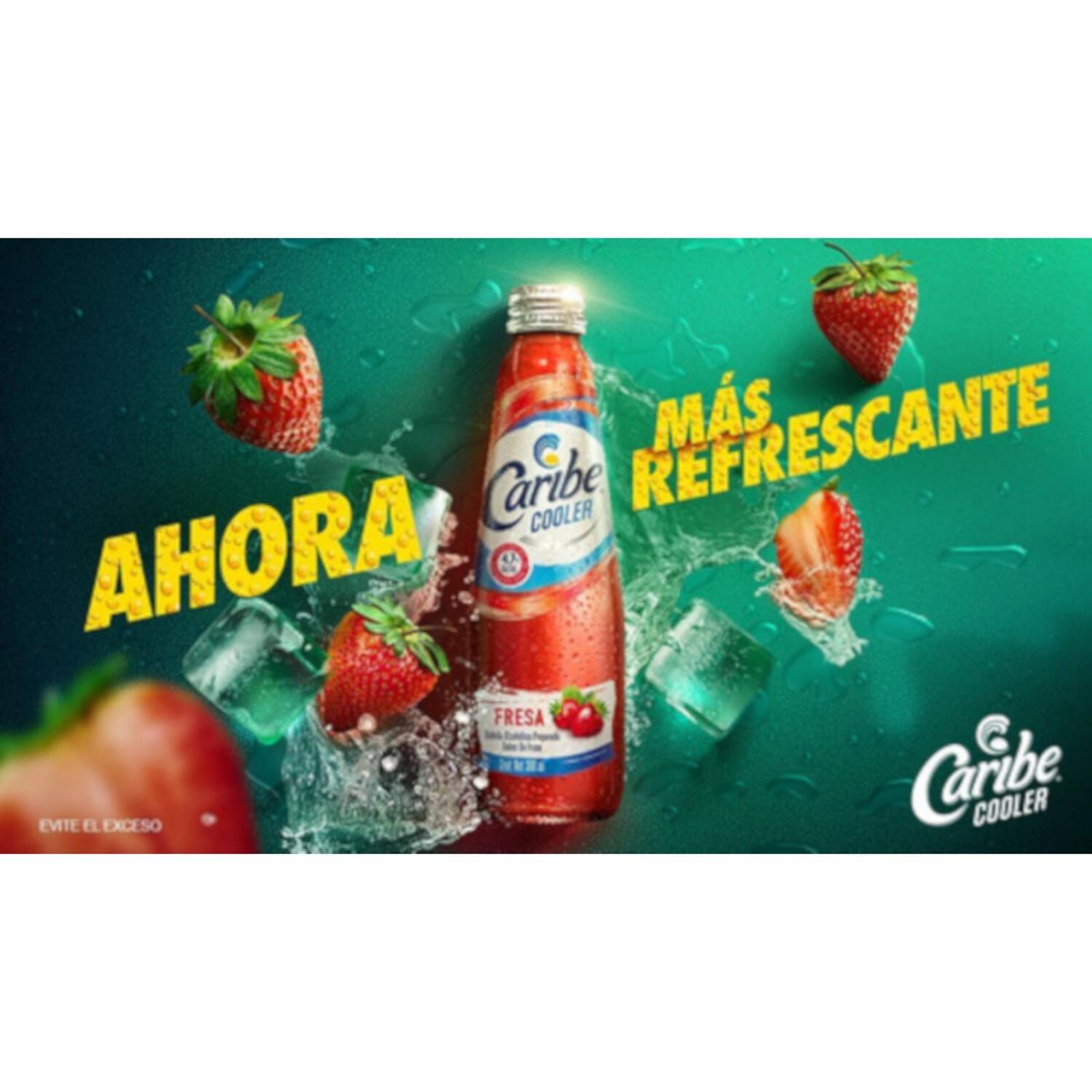 Pack de 12 Licor Caribe Cooler Fresa 300 ml 