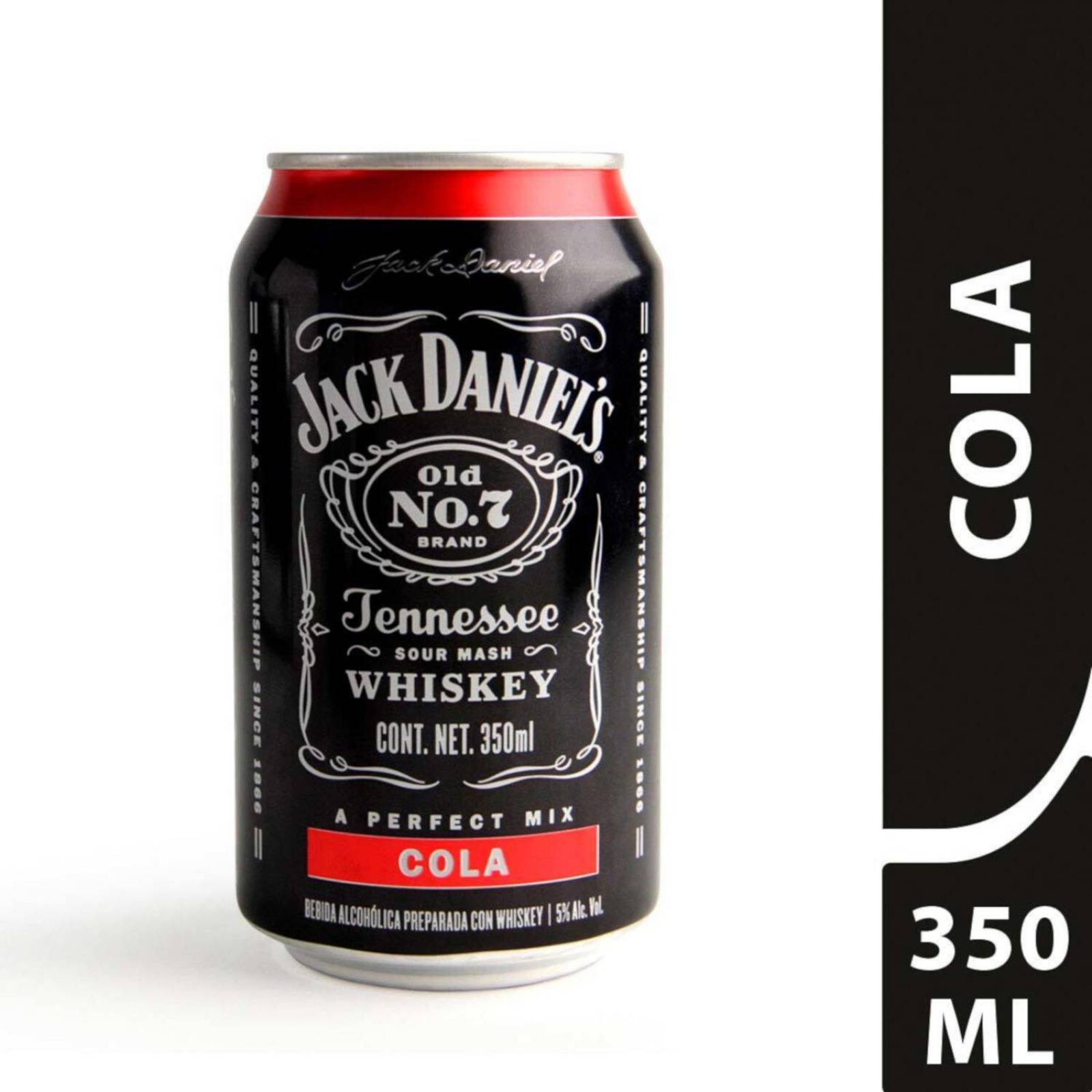 Pack de 24 Bebida Preparada Jack Daniels Cola Lata 350 ml