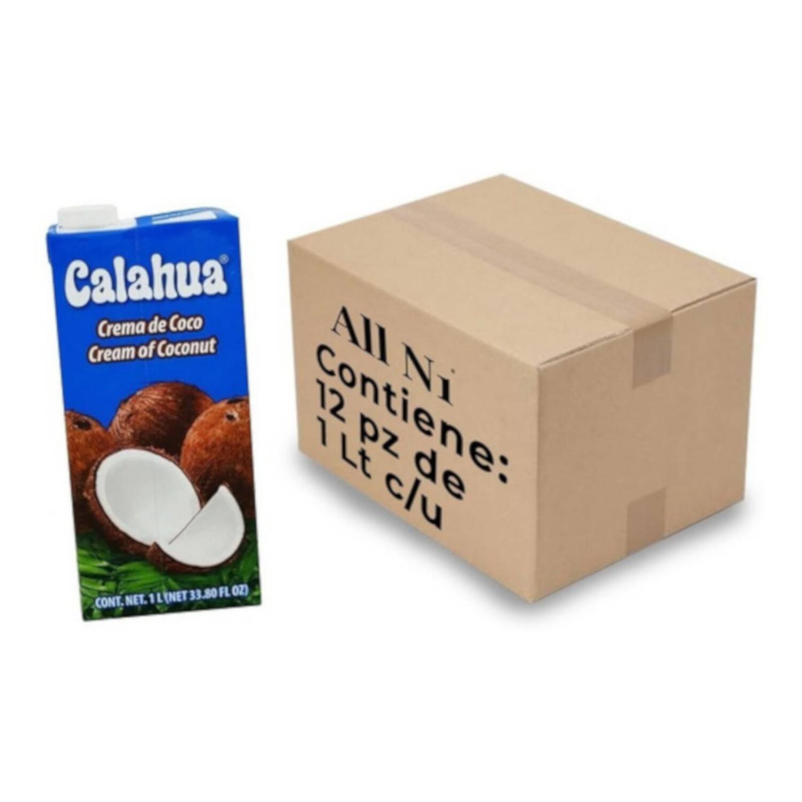 Pack de 12 Crema Calahua de Coco Tetra Brick 1 L 