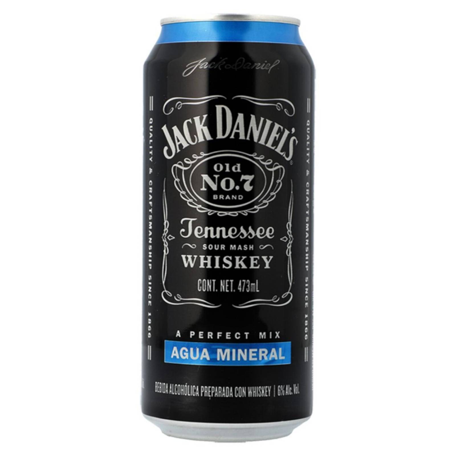 Pack de 24 Bebida Preparada Jack Daniels Agua Mineral Lata 473 ml 
