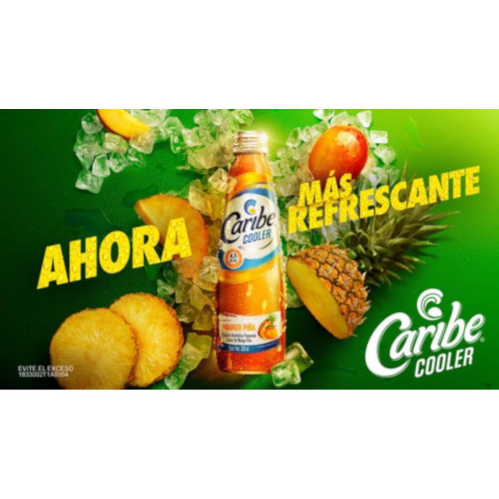 Pack de 12 Licor Caribe Cooler Mango Piña 300 ml 