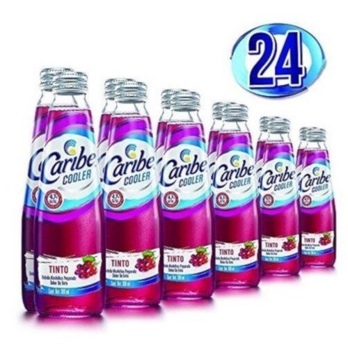 Pack de 24 Licor Caribe Cooler Tinto 300 ml 