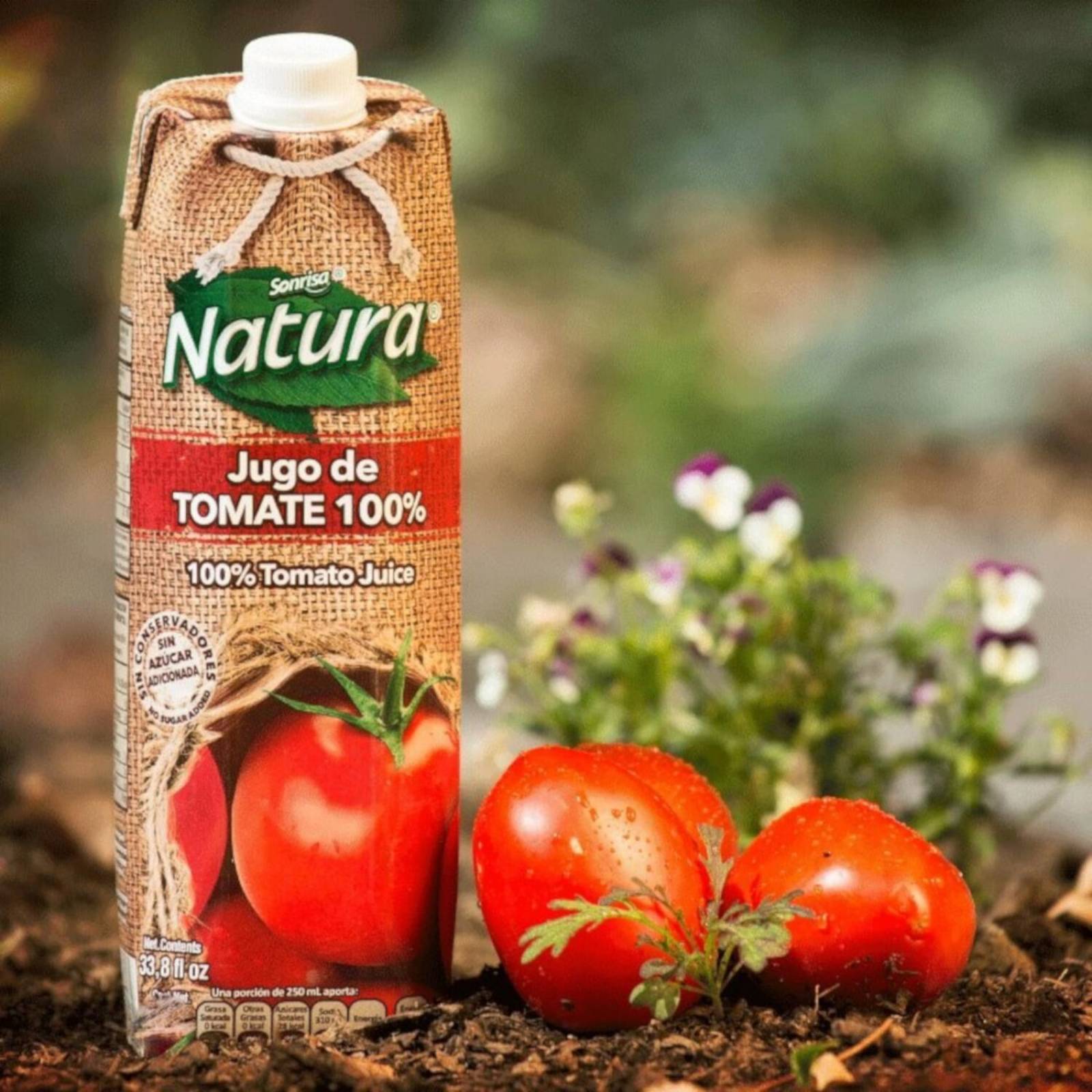 Pack de 12 Jugo Sonrisa Natura Tomate 946 ml