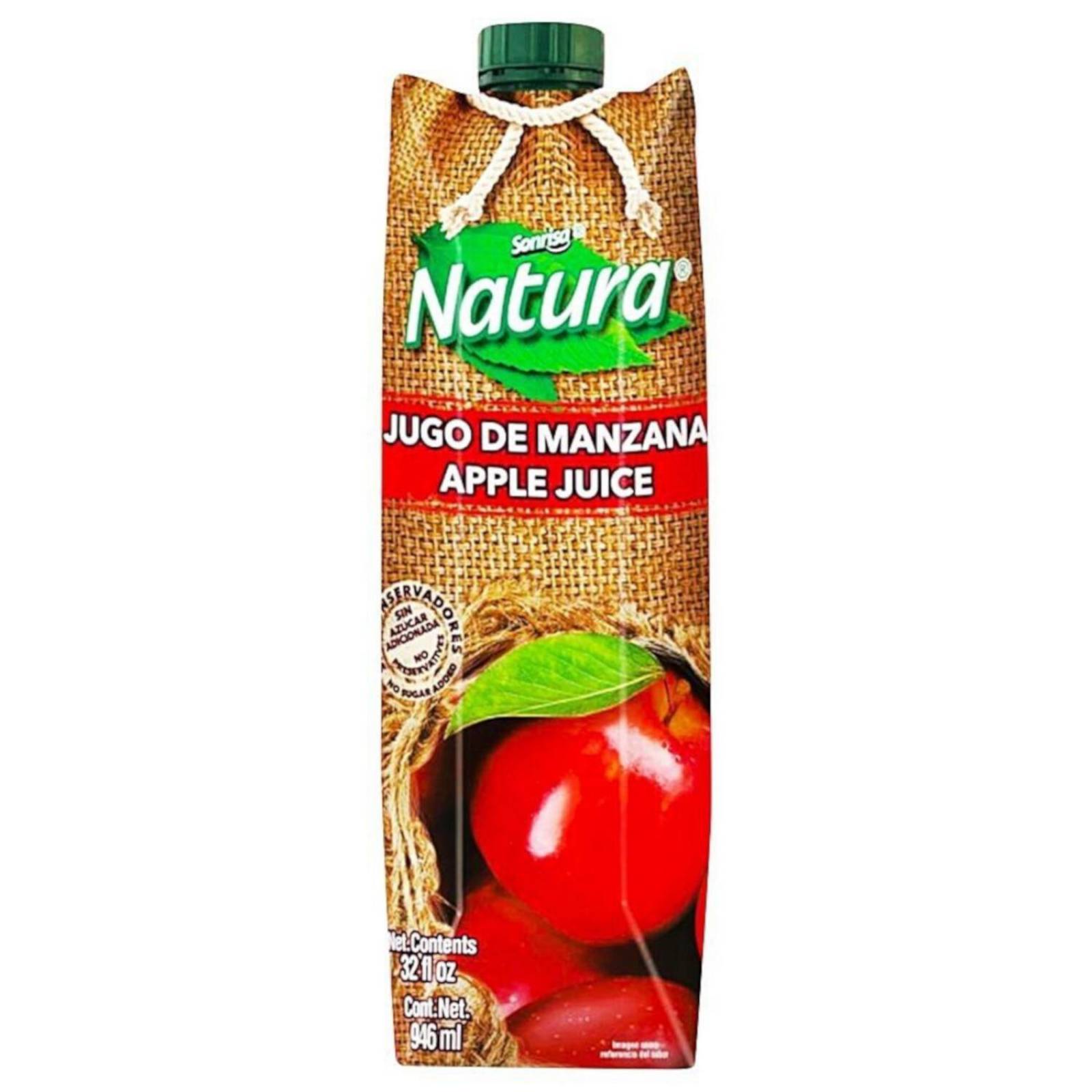 Pack de 12 Jugo Sonrisa Natura Manzana 946 ml