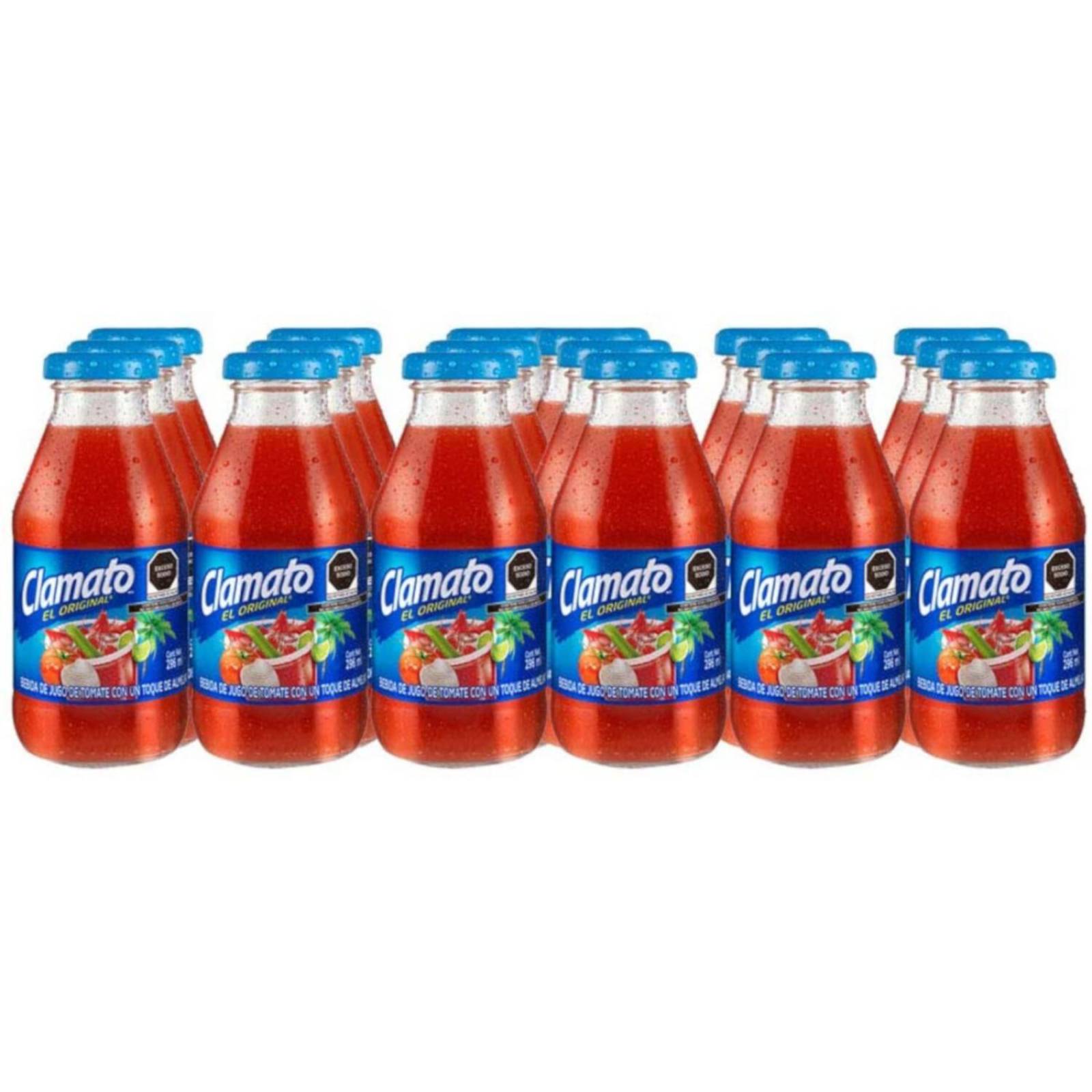Pack de 24 Jugo Clamato El Original 296 ml 