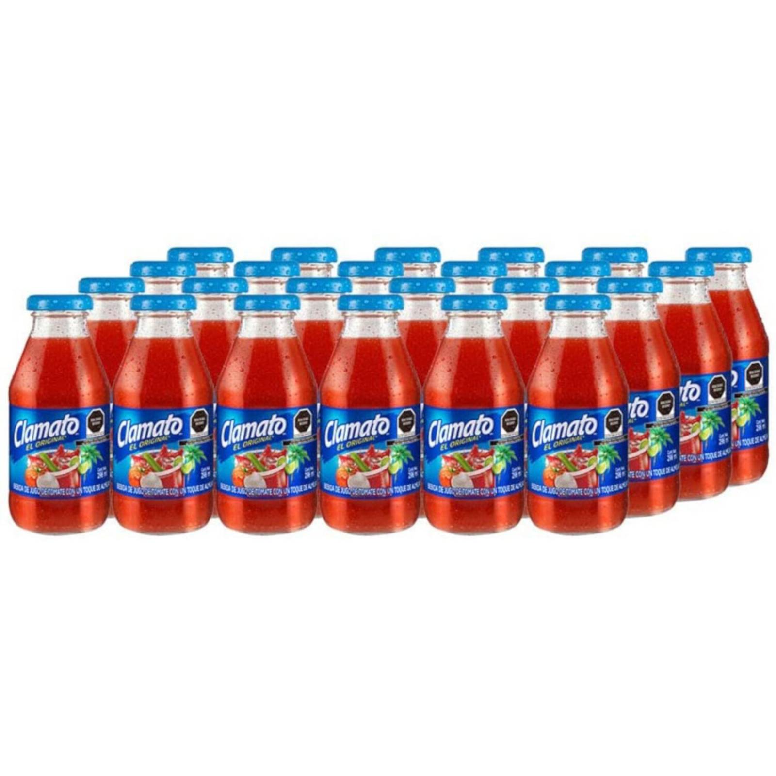 Pack de 24 Jugo Clamato El Original 296 ml 