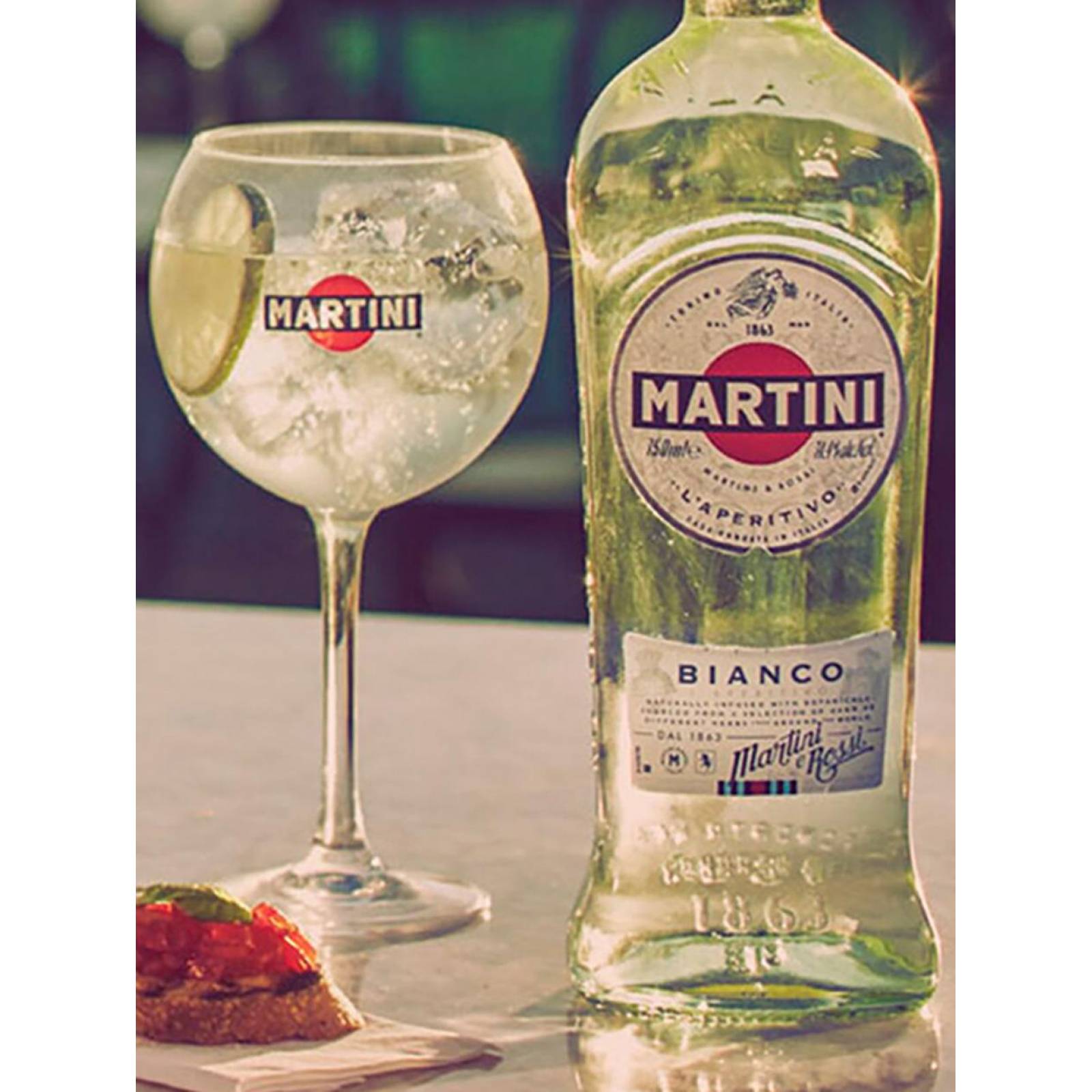 Caja de 6 Aperitivo Martini Bianco 750 ml 