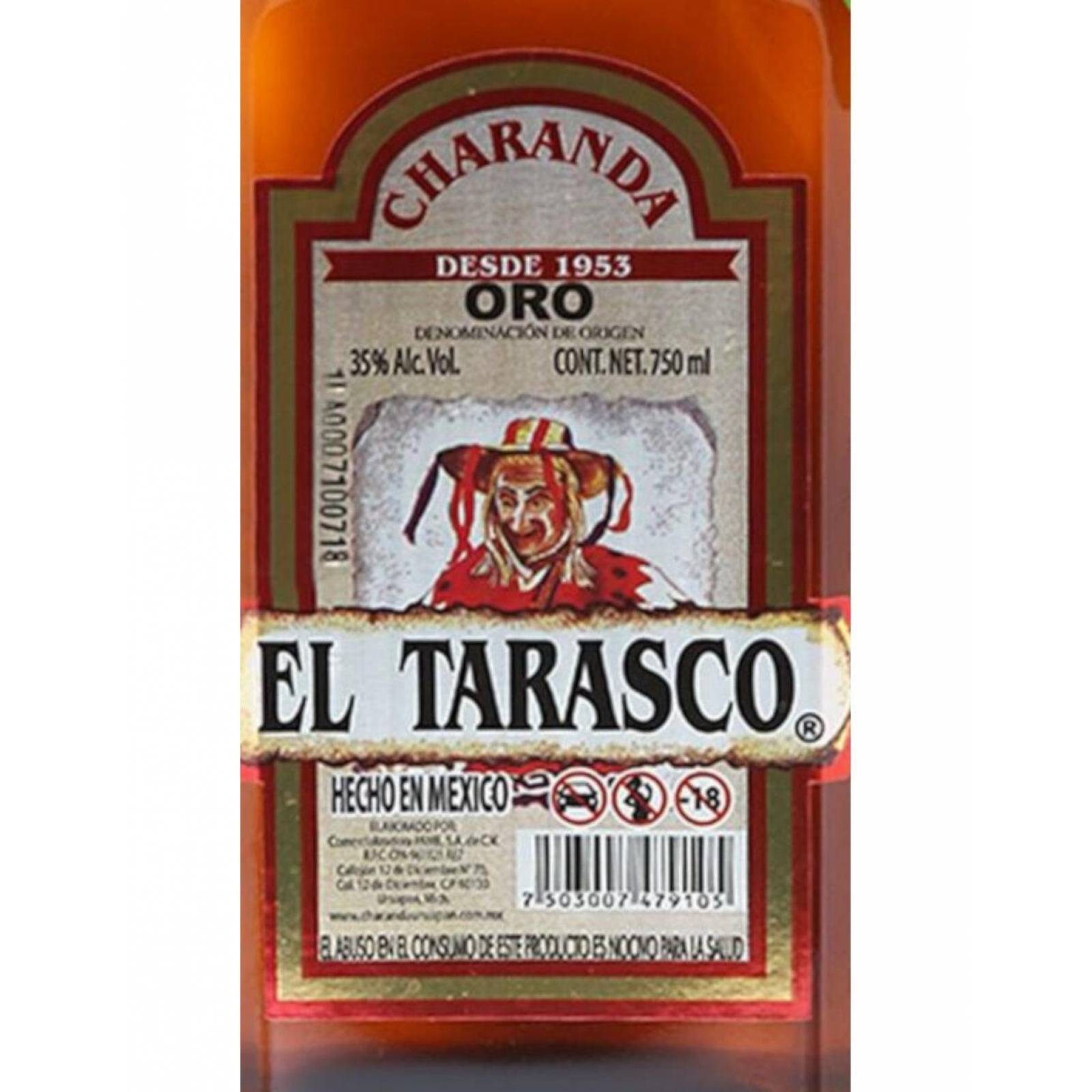 Charanda El Tarasco Oro 750 ml 