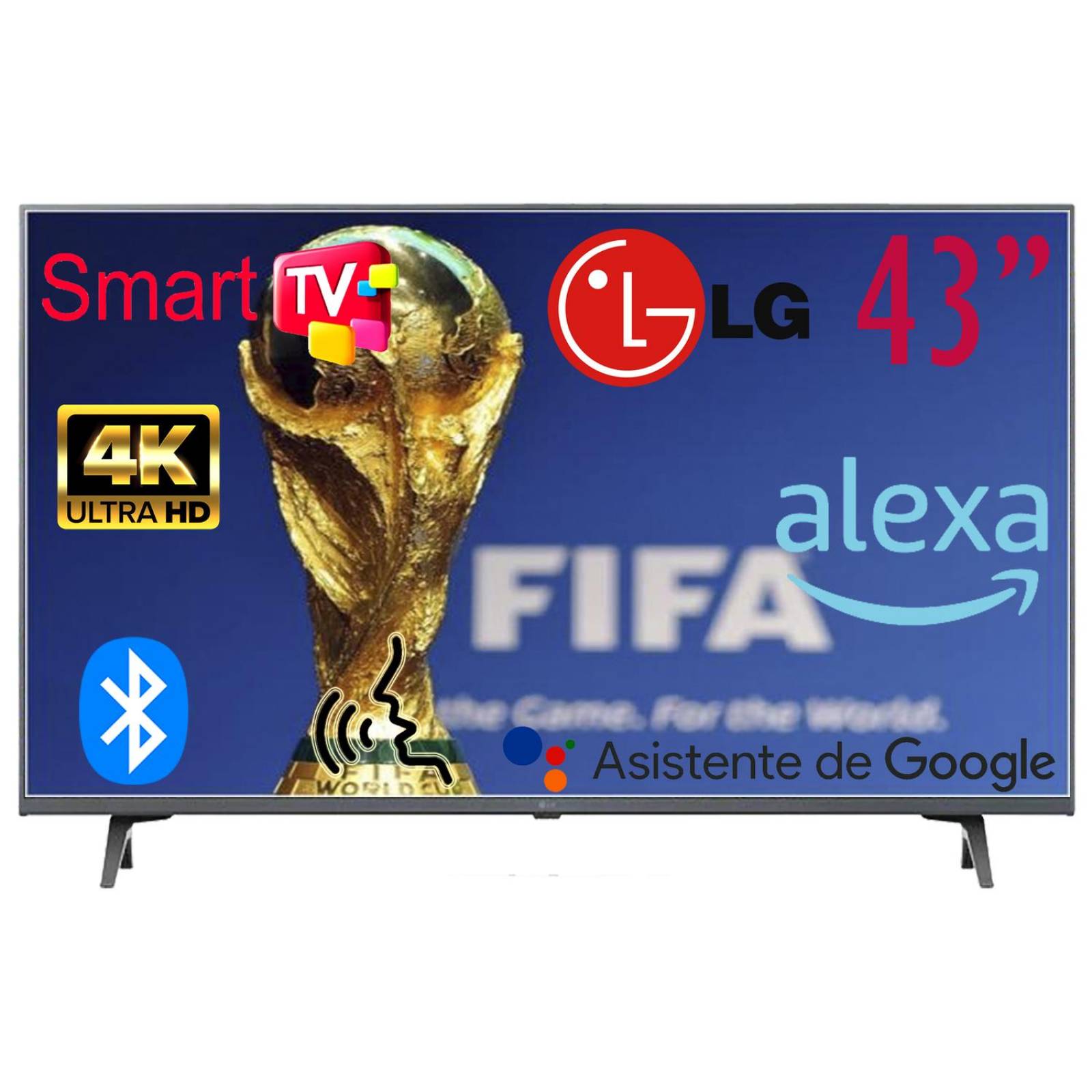 Smart TV LG 43" LED 4K 43UQ8000AUB Reacondicionado 
