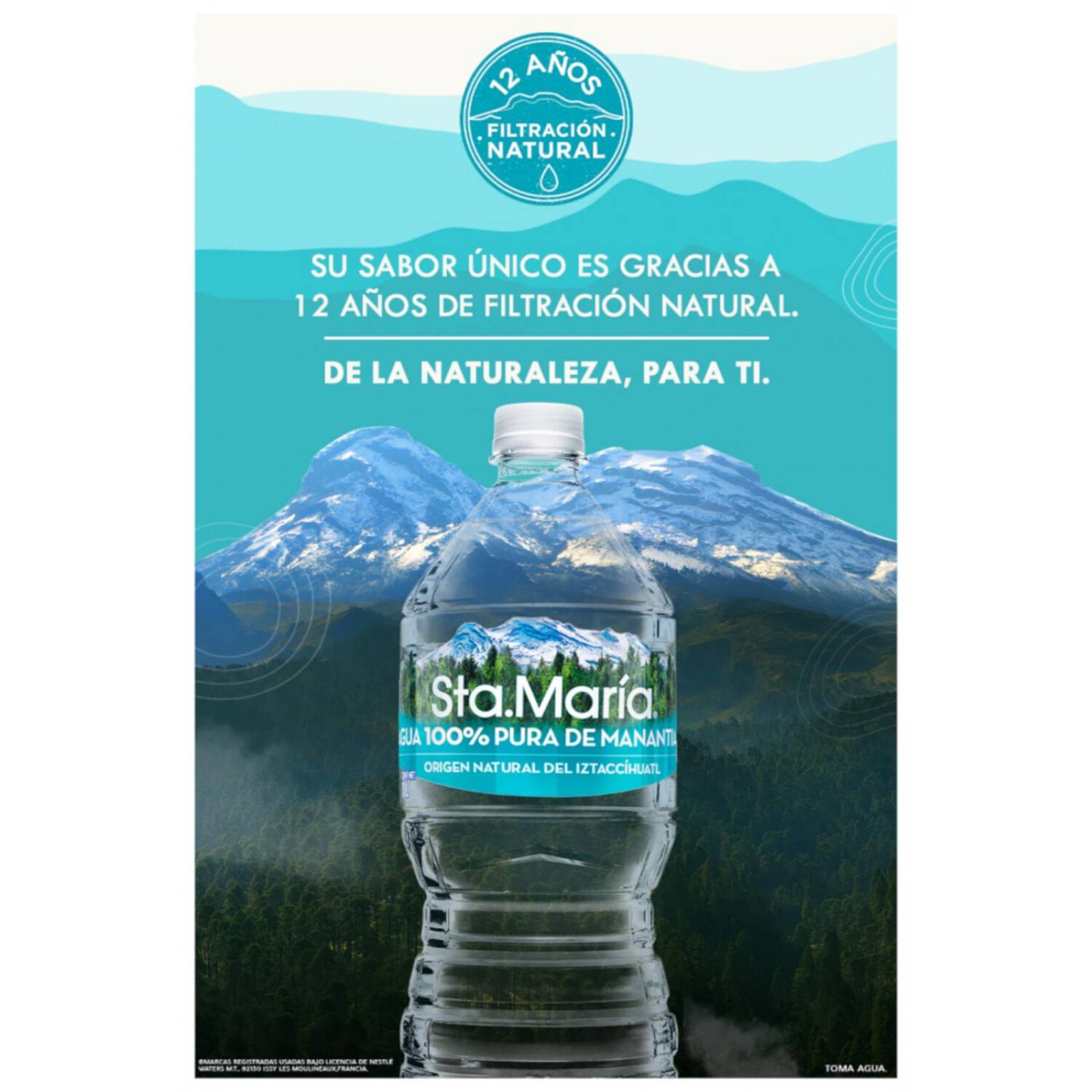 Pack de 24 Agua Santa María 400 ml 