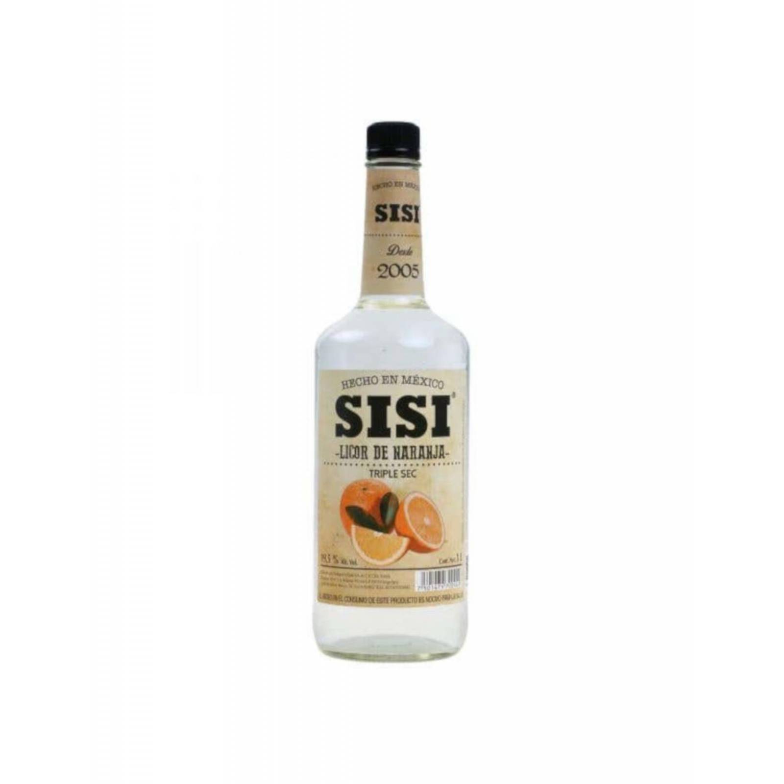 Licor Sisi Naranja Triple Sec 1 L 